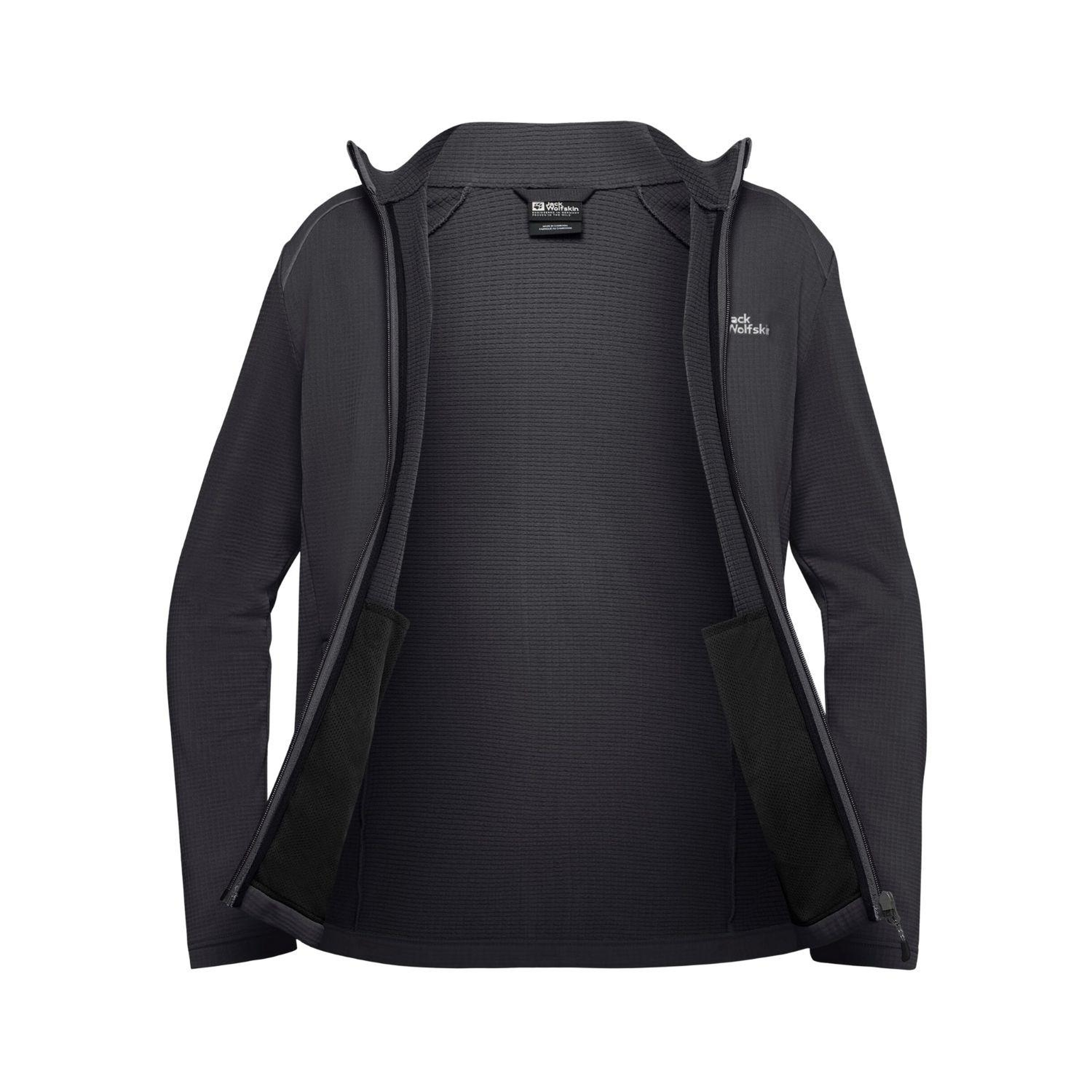Jack Wolfskin Kolbenberg Fz Erkek Gri Polar Ceket