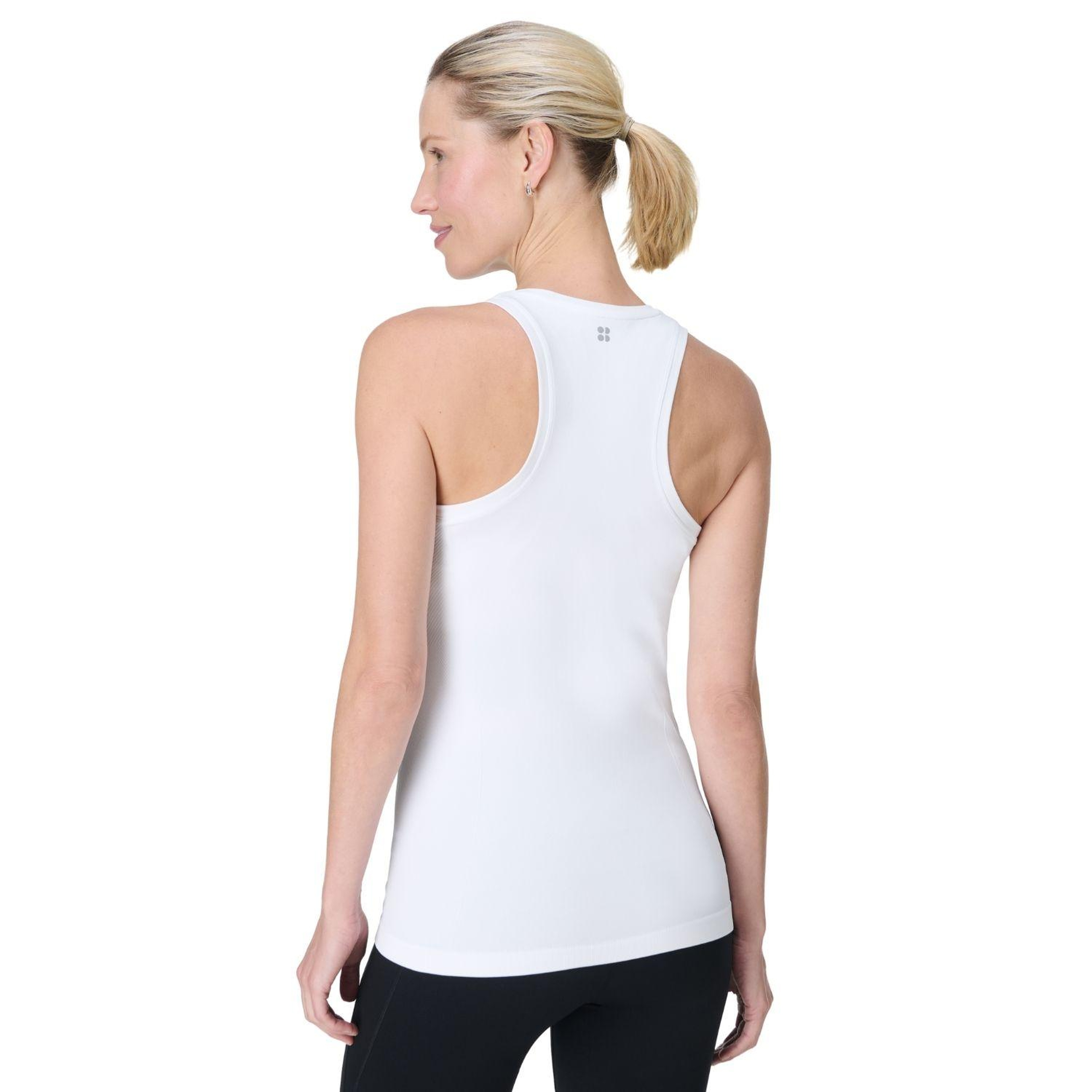 Sweaty Betty Athlete Seamless Workout Tank Kadın Beyaz Fitness Tişört