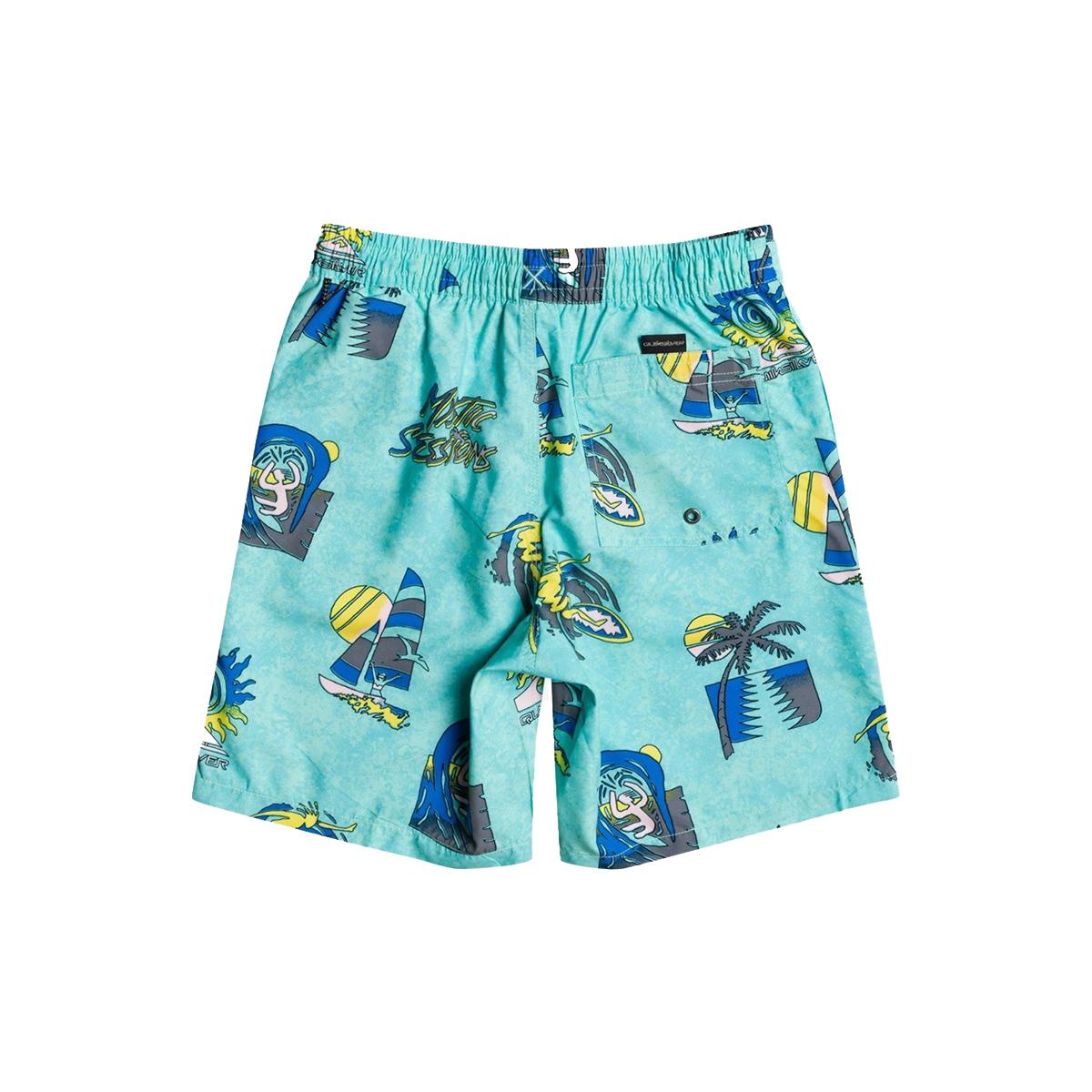 Quiksilver Erkek Çocuk Volley Short Island Pulse Volley Youth 14 Mavi