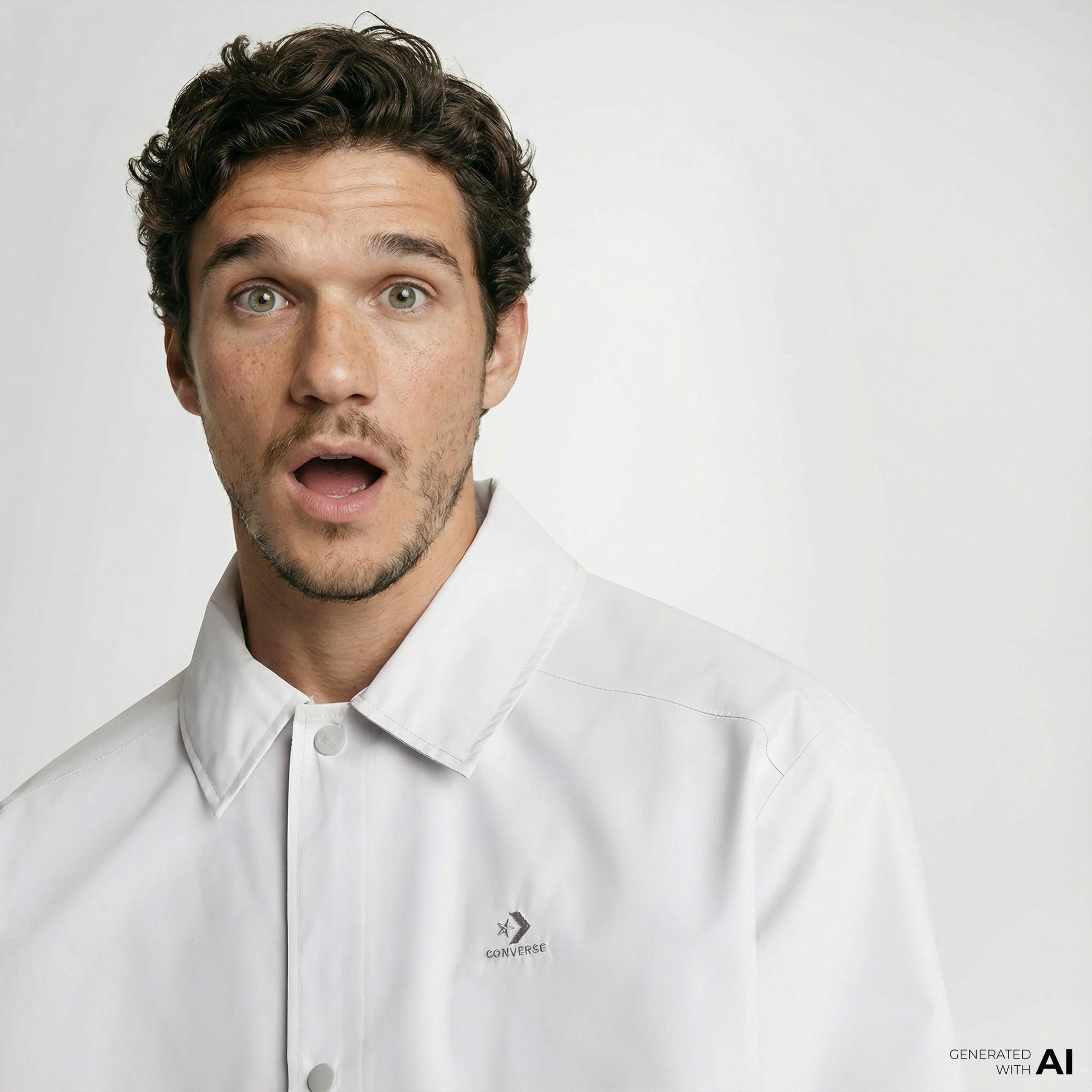 Converse Erkek Beyaz Yağmurluk