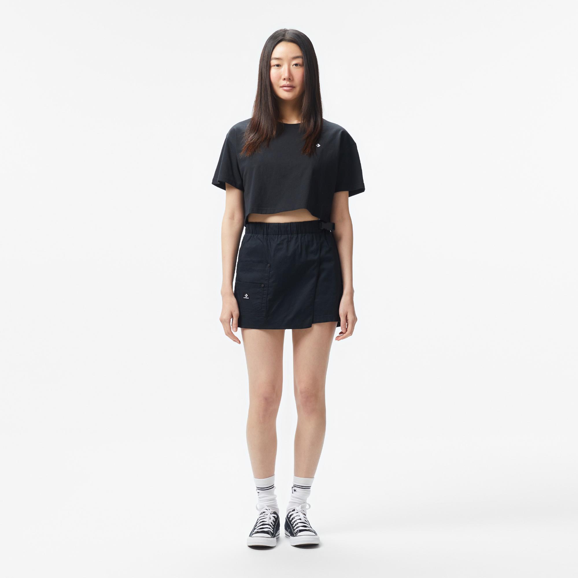 Converse Kadın Siyah T-Shirt