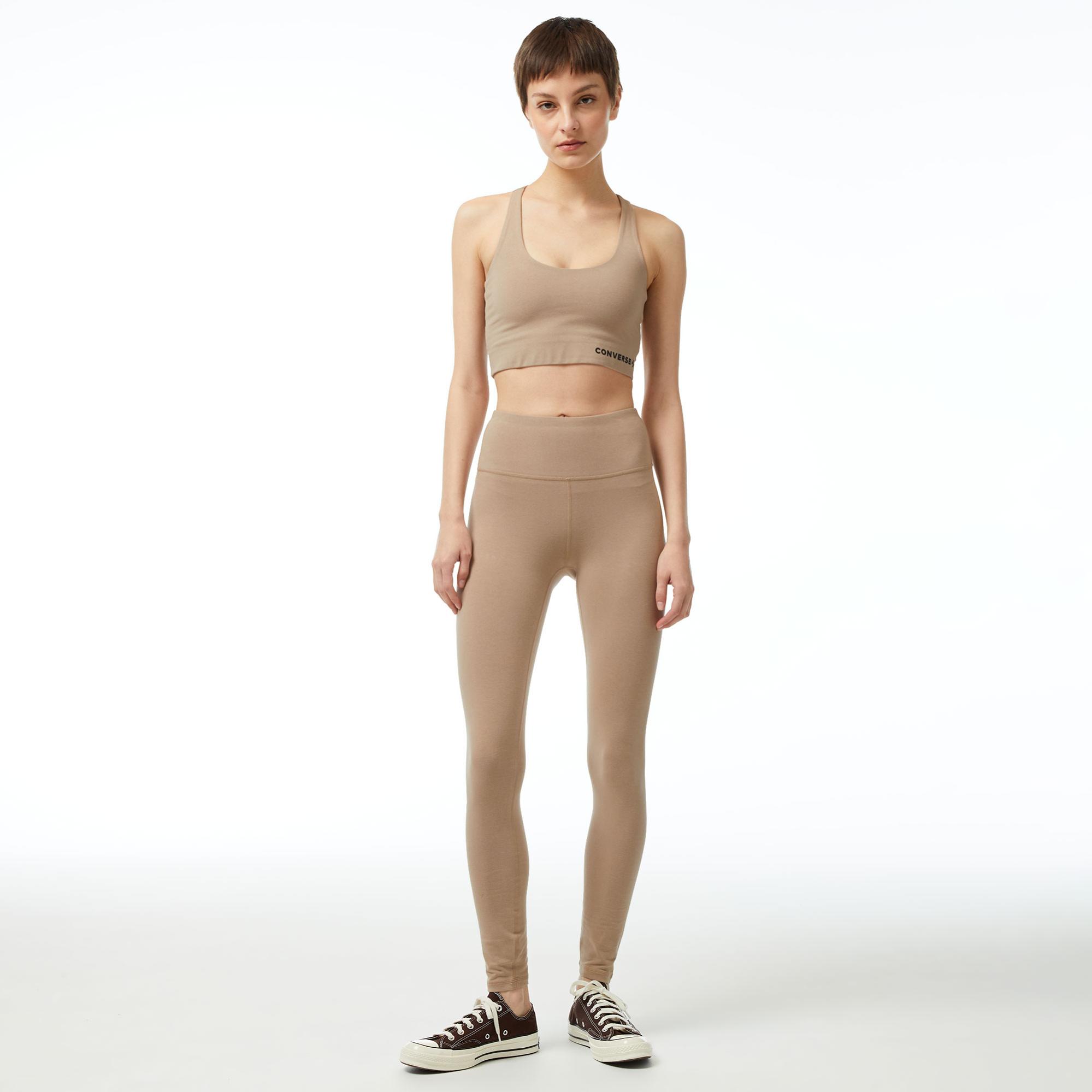 Converse Wordmark Kadın Bej Tayt