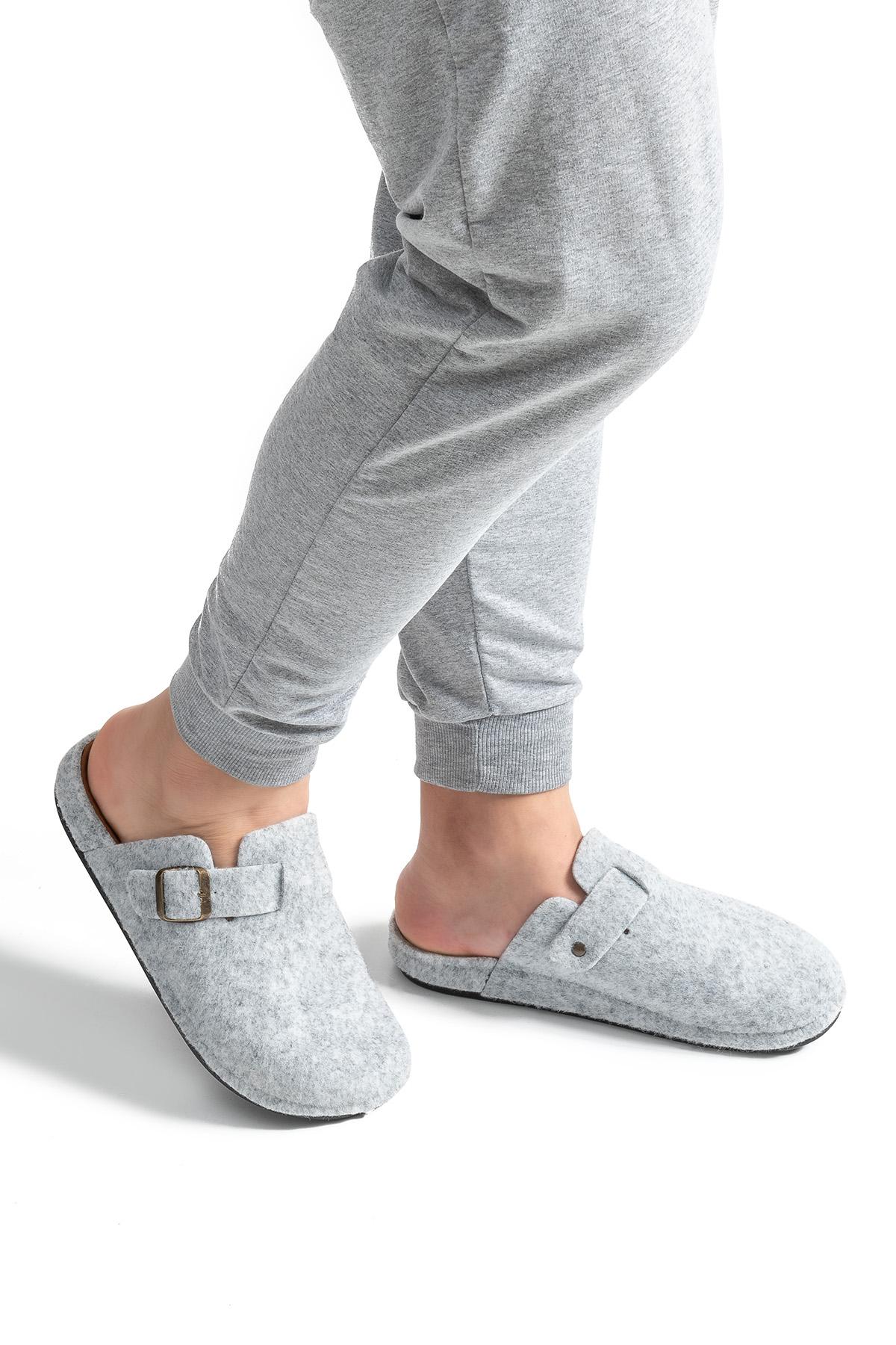 Manu Erkek Ev Terliği Gri 41/45
