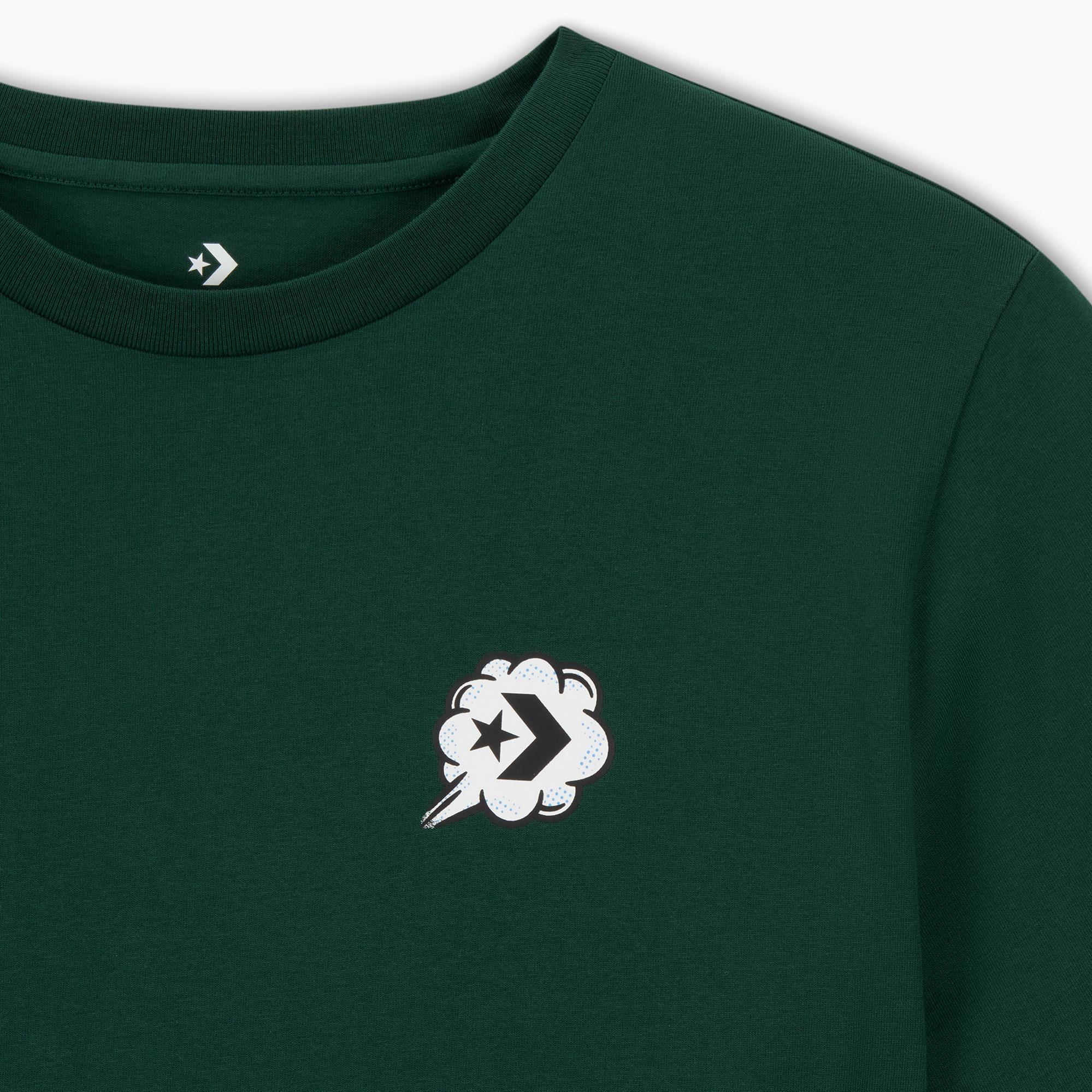 Converse Erkek Grafik Baskılı Yeşil T-Shirt