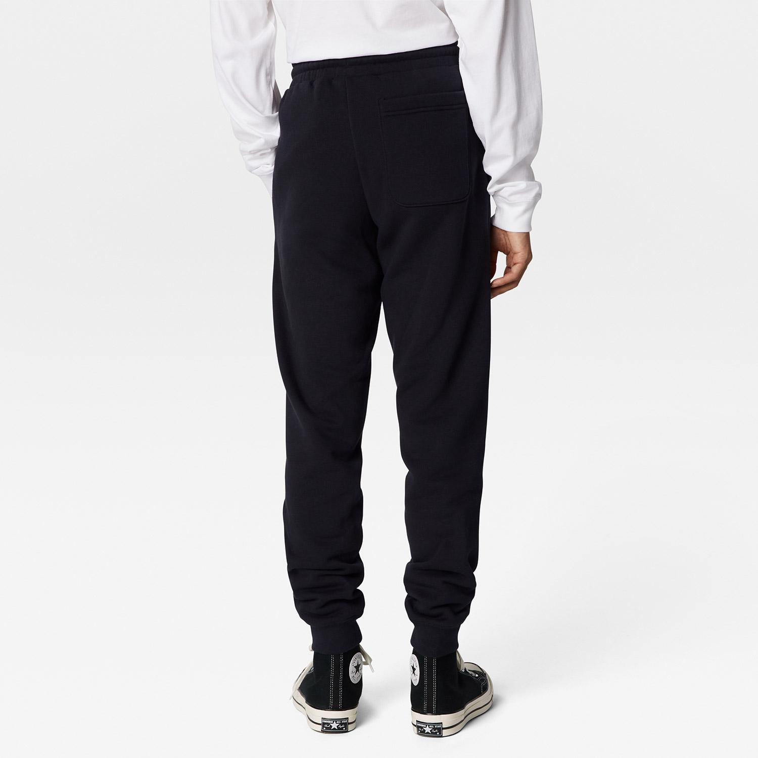 Converse Go-To Embroidered Star Chevron Brushed Unisex Siyah Eşofman Altı