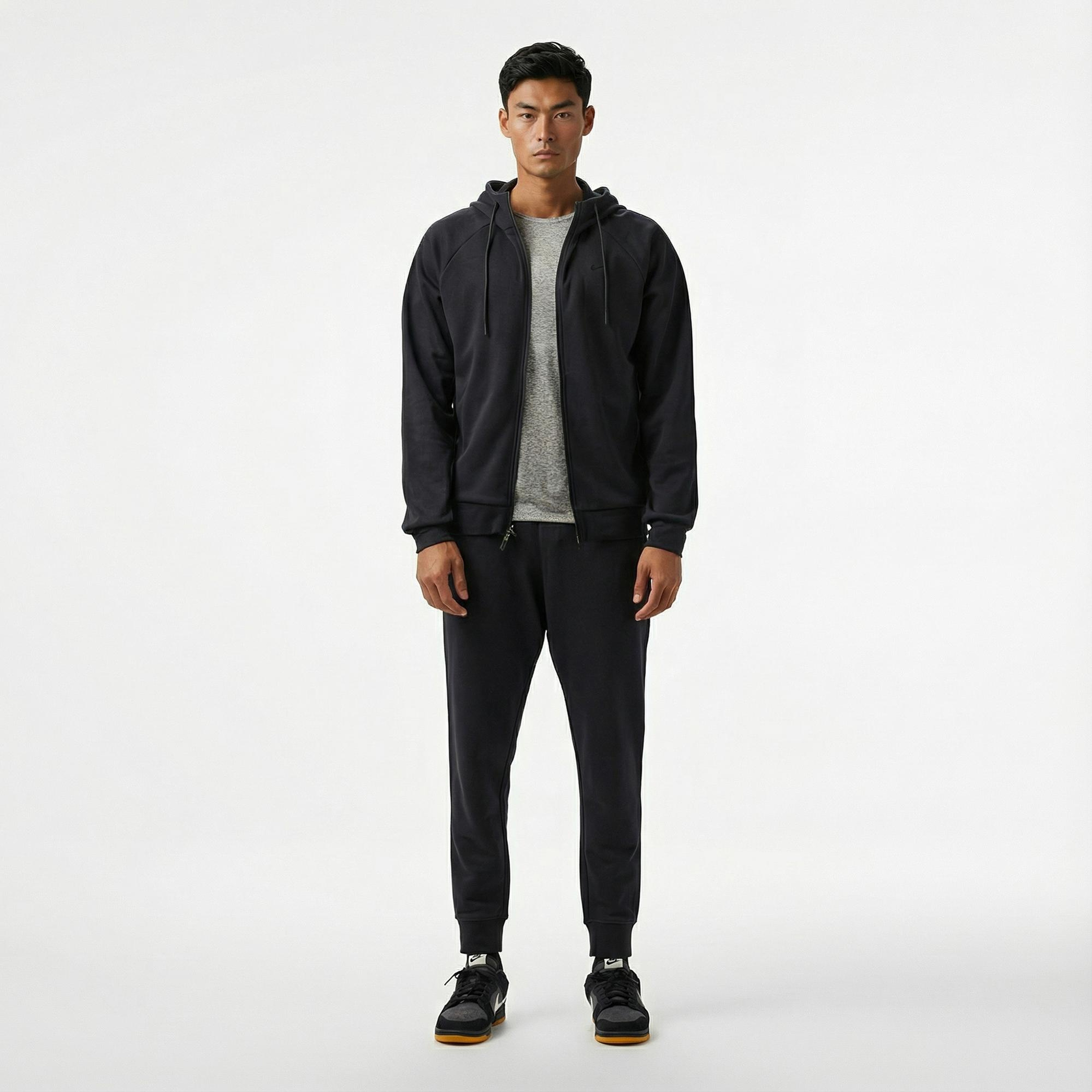 Nike Dri-Fit Primary Fleece Erkek Siyah Hoodie