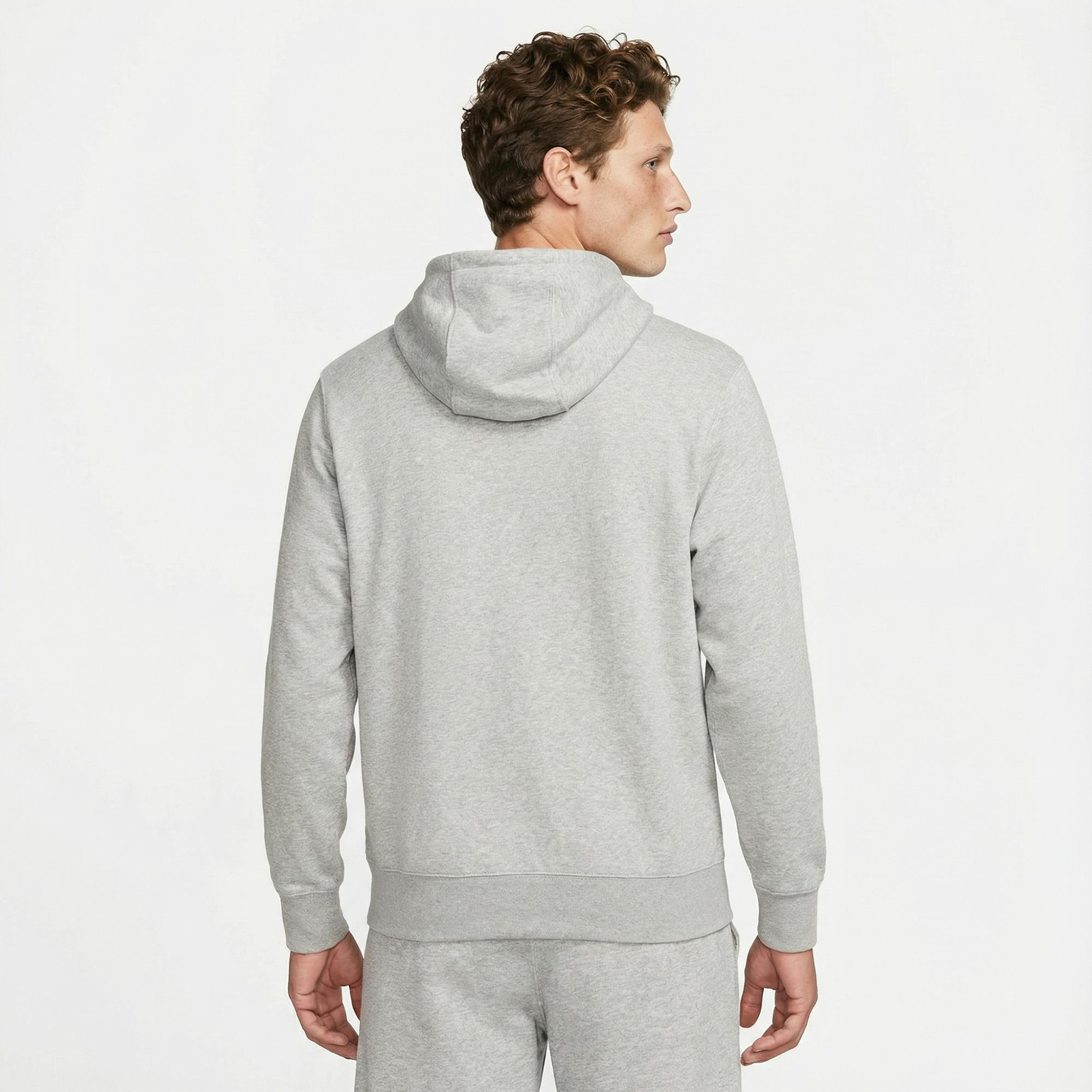 Nike Club Erkek Gri Hoodie