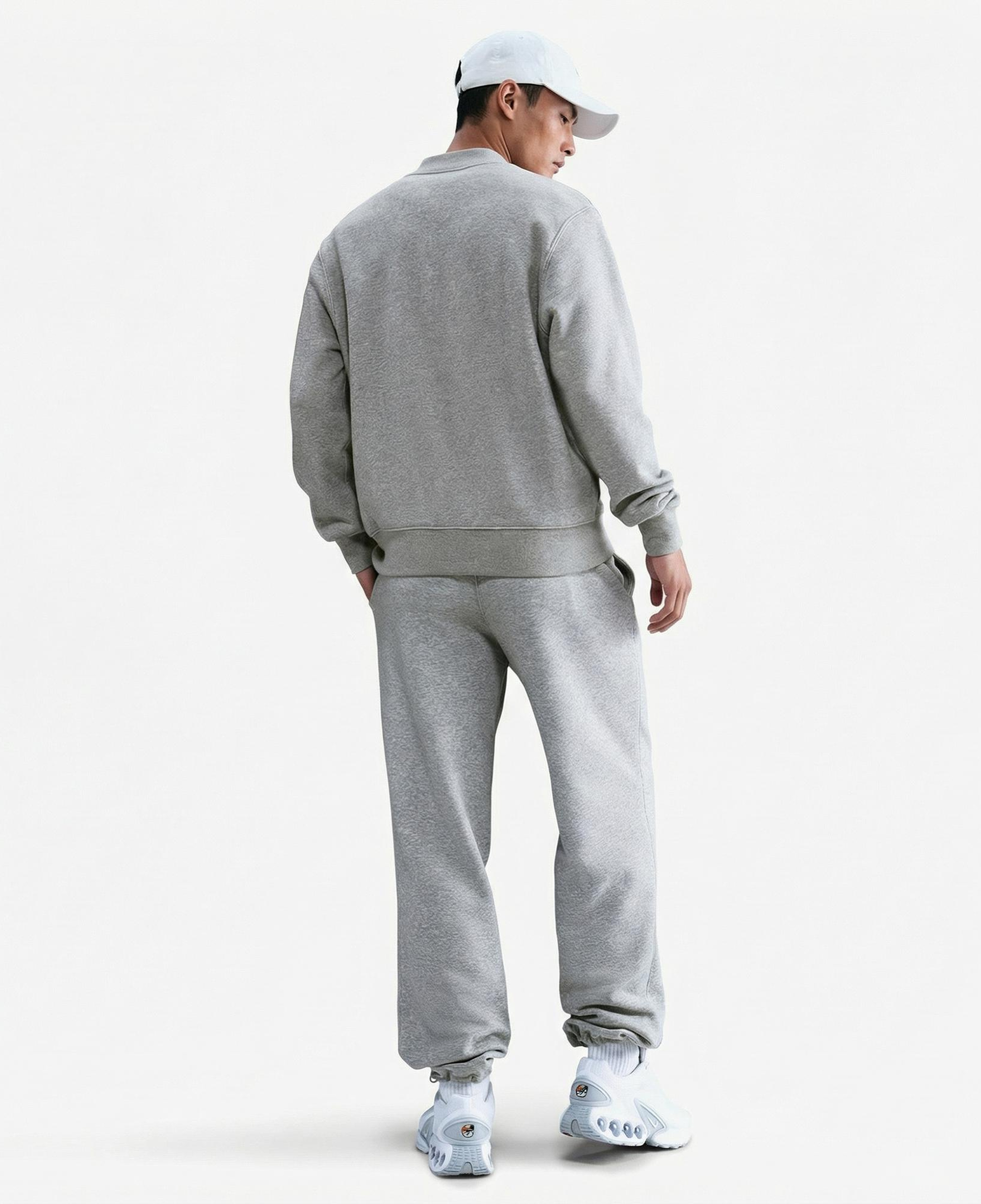 Nike Sportswear Club Fleece Top Erkek Gri Sweatshirt