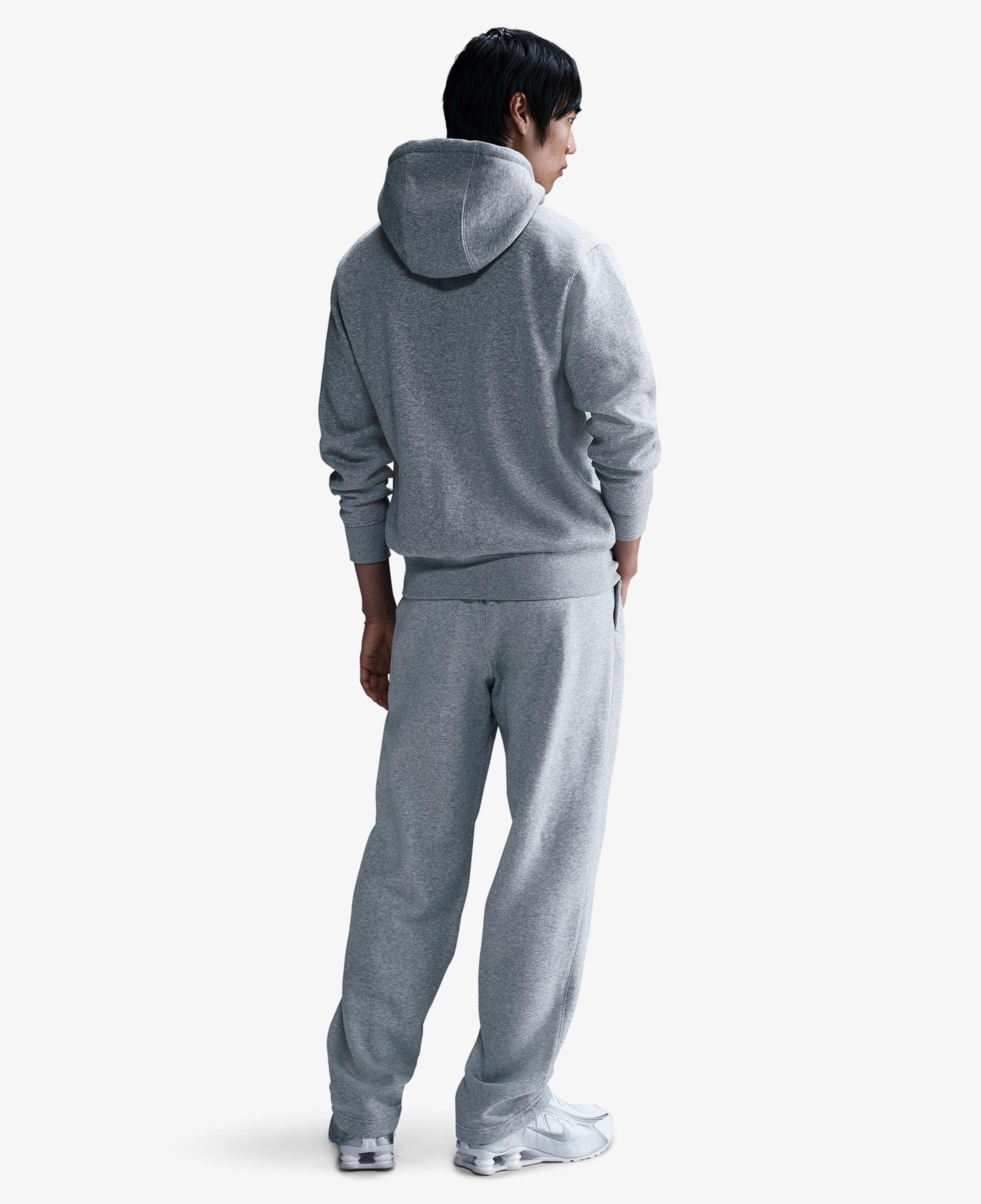 Nike Club Erkek Gri Kapüşonlu Hoodie