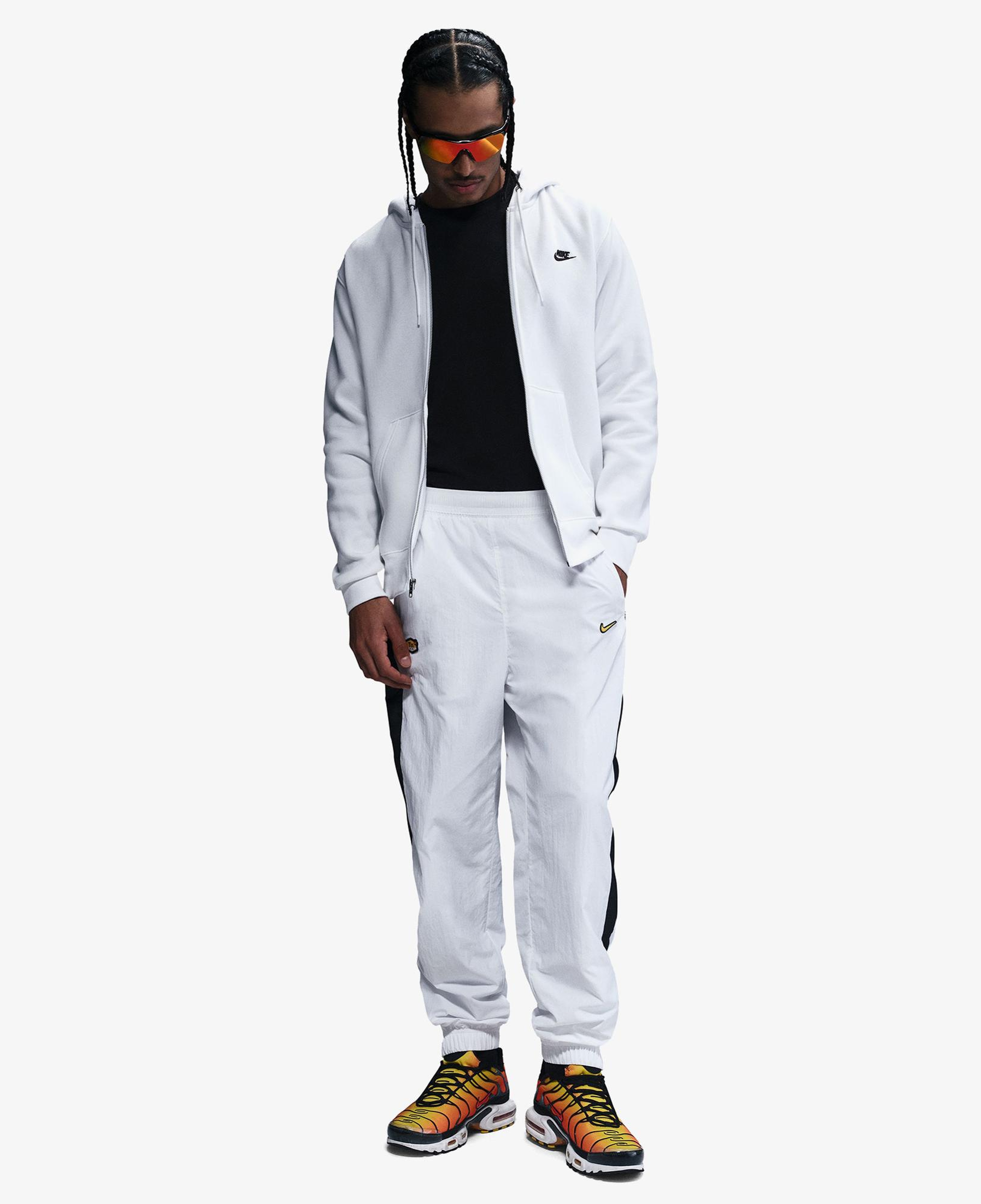 Nike Club Erkek Beyaz Hoodie