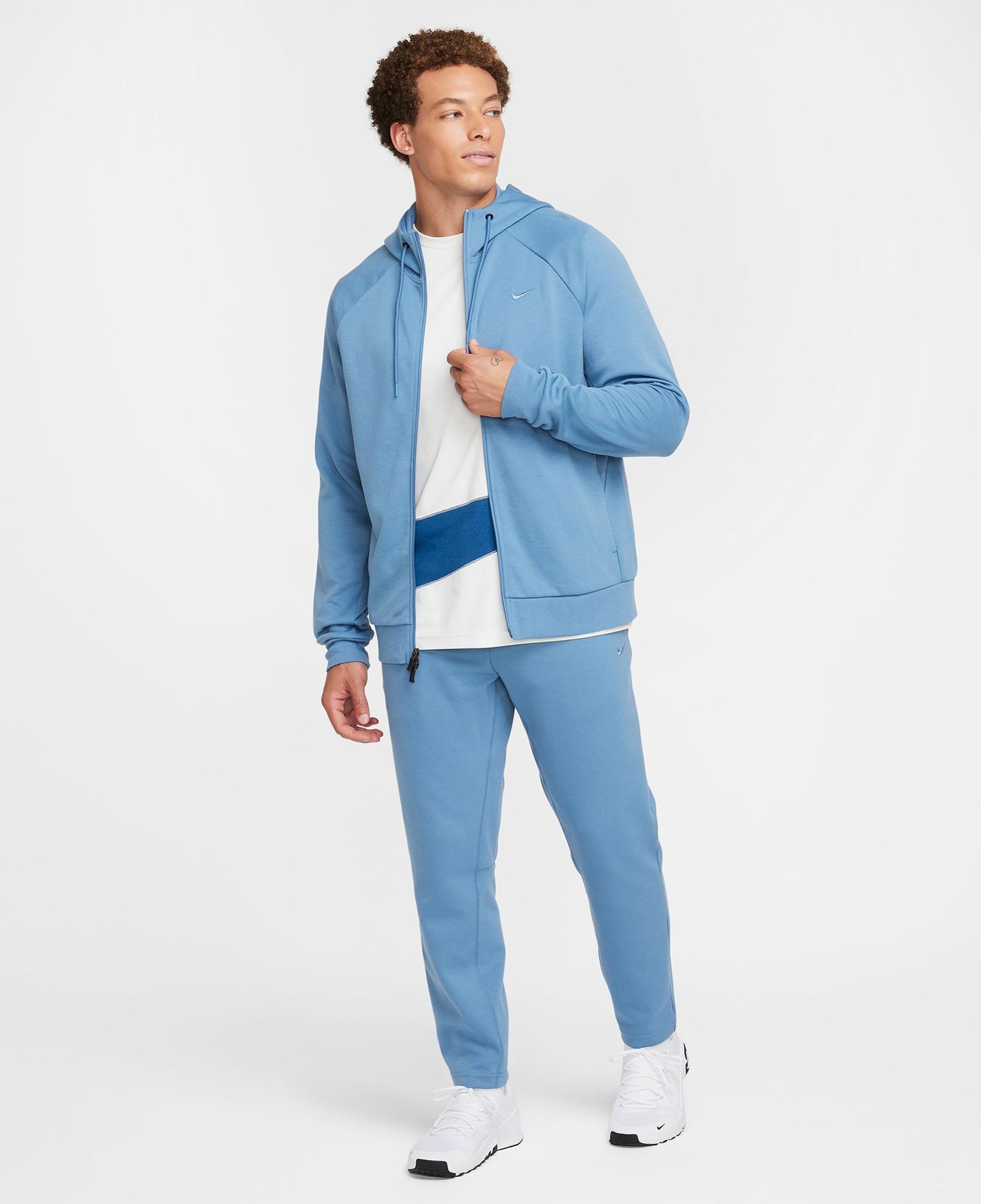 Nike Dri-Fit Primary Fleece Erkek Mavi Hoodie