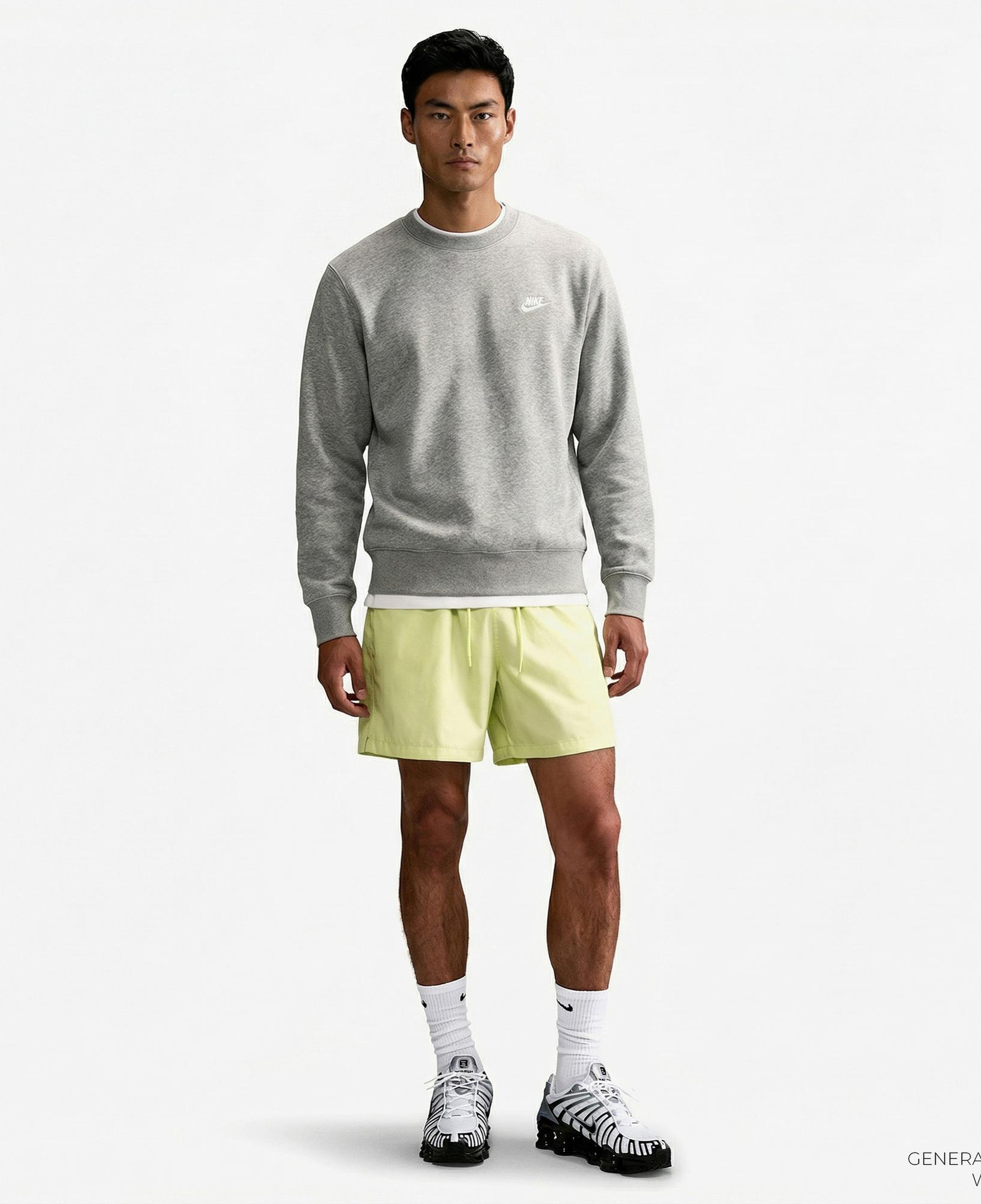 Nike Club Crew Erkek Gri Sweatshirt