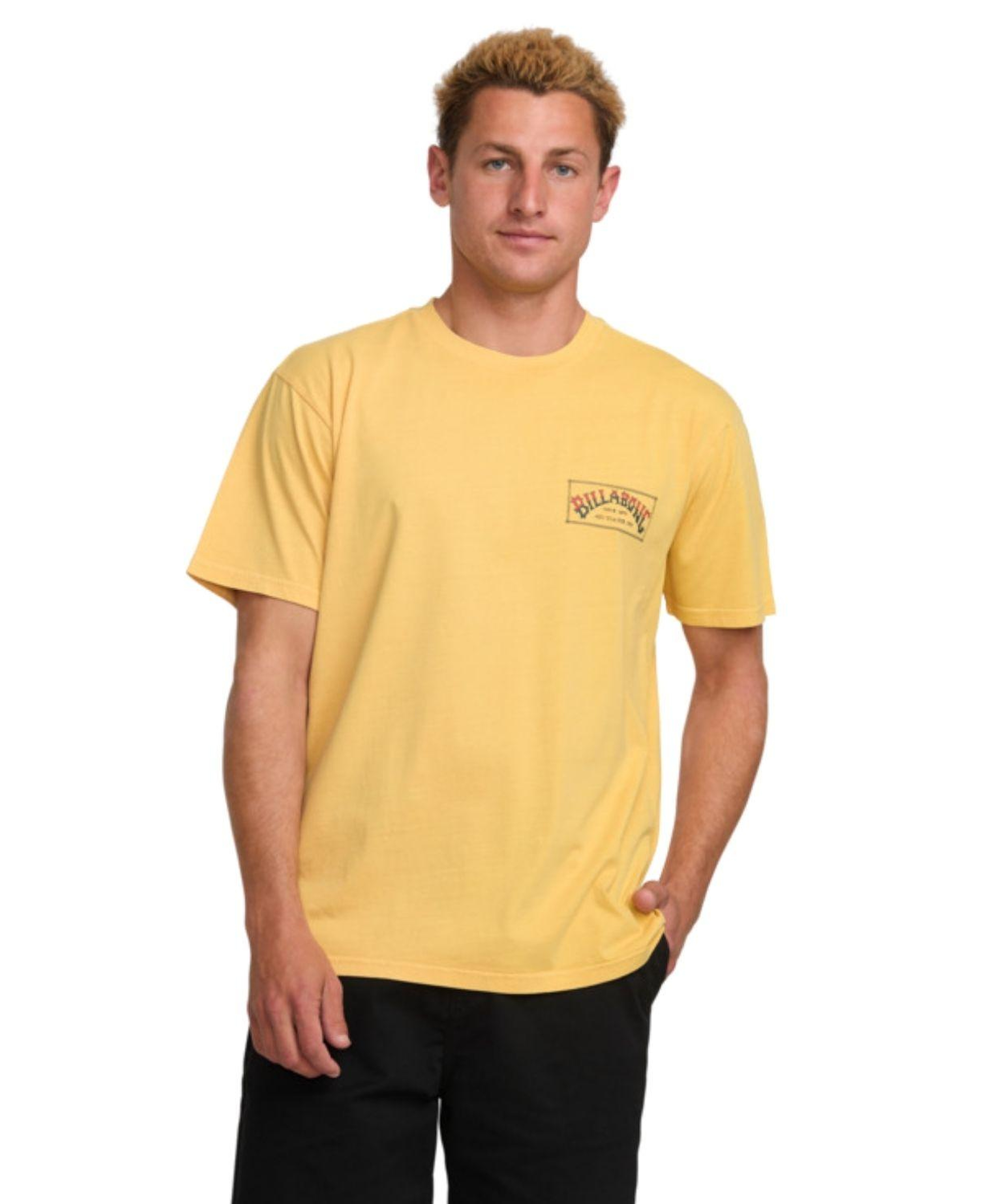 Billabong Original Arch Premium Ww Ss Erkek Sarı Tişört