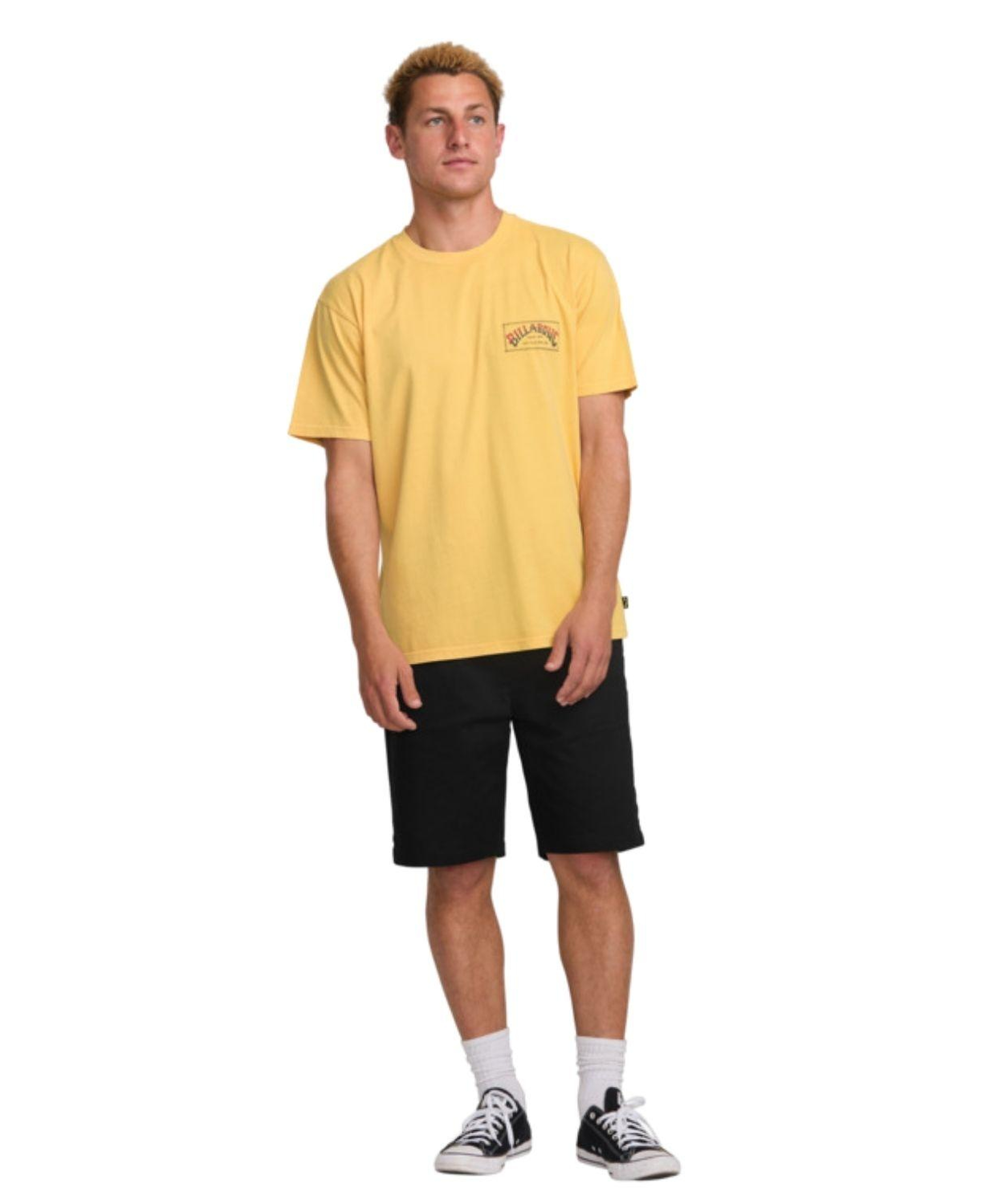 Billabong Original Arch Premium Ww Ss Erkek Sarı Tişört