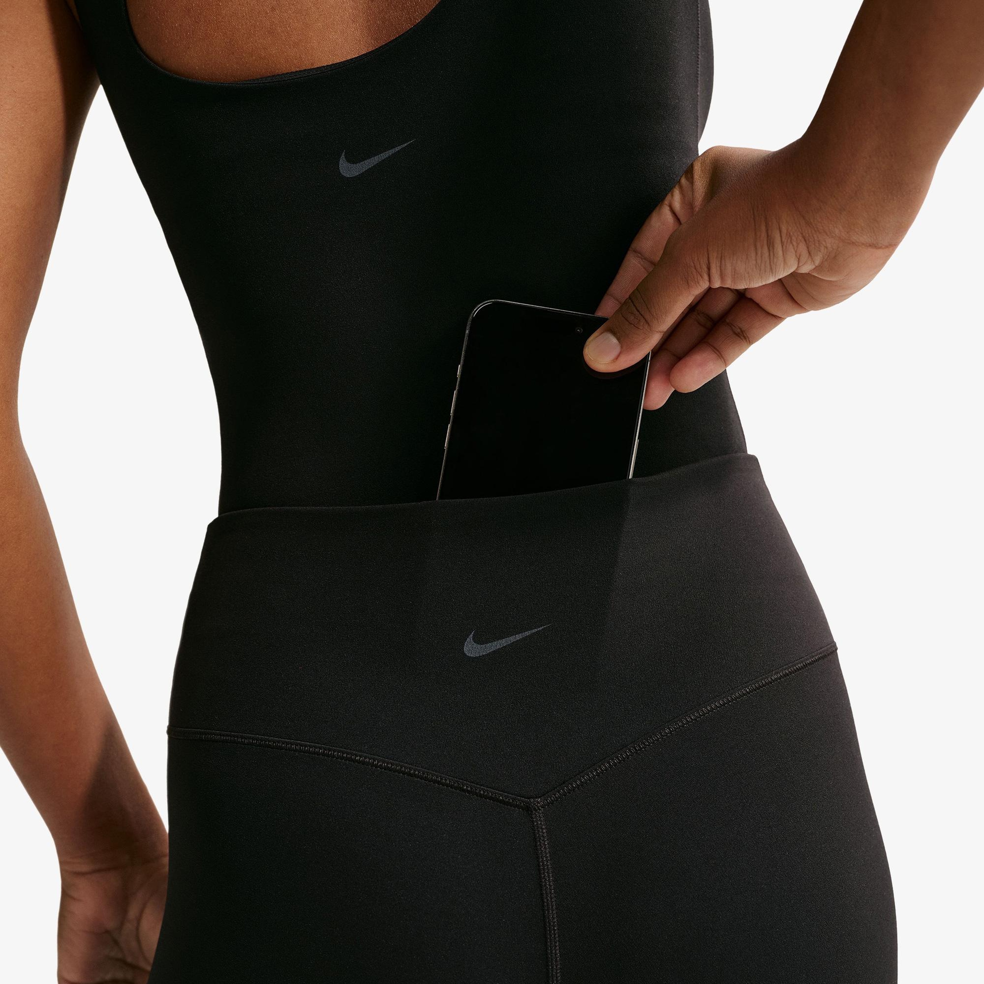 Nike Dri-Fit Zenvy Yüksek Belli Kadın Siyah Tayt