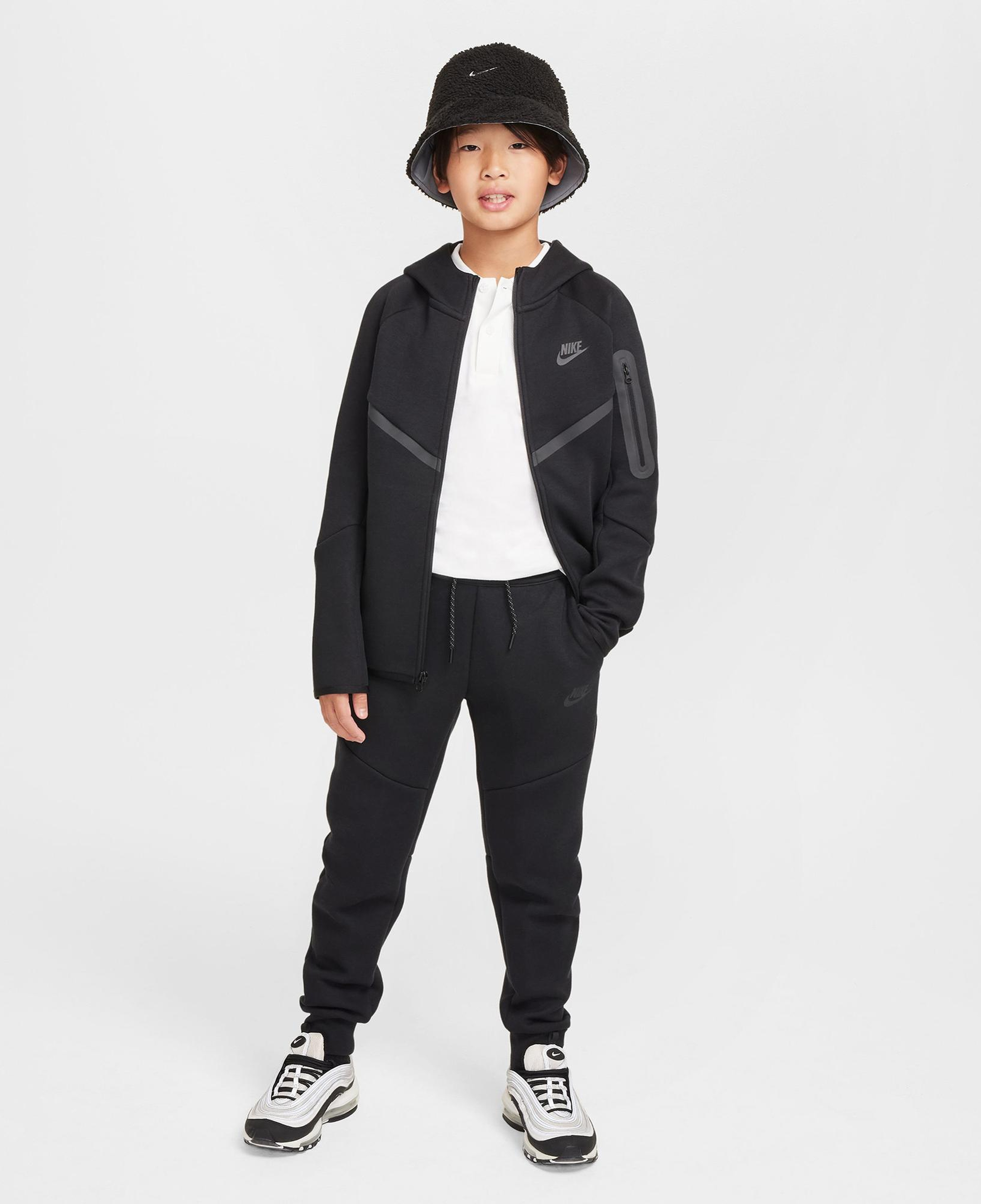 Nike Sportswear Tech Fleece Çocuk Siyah Eşofman Üstü