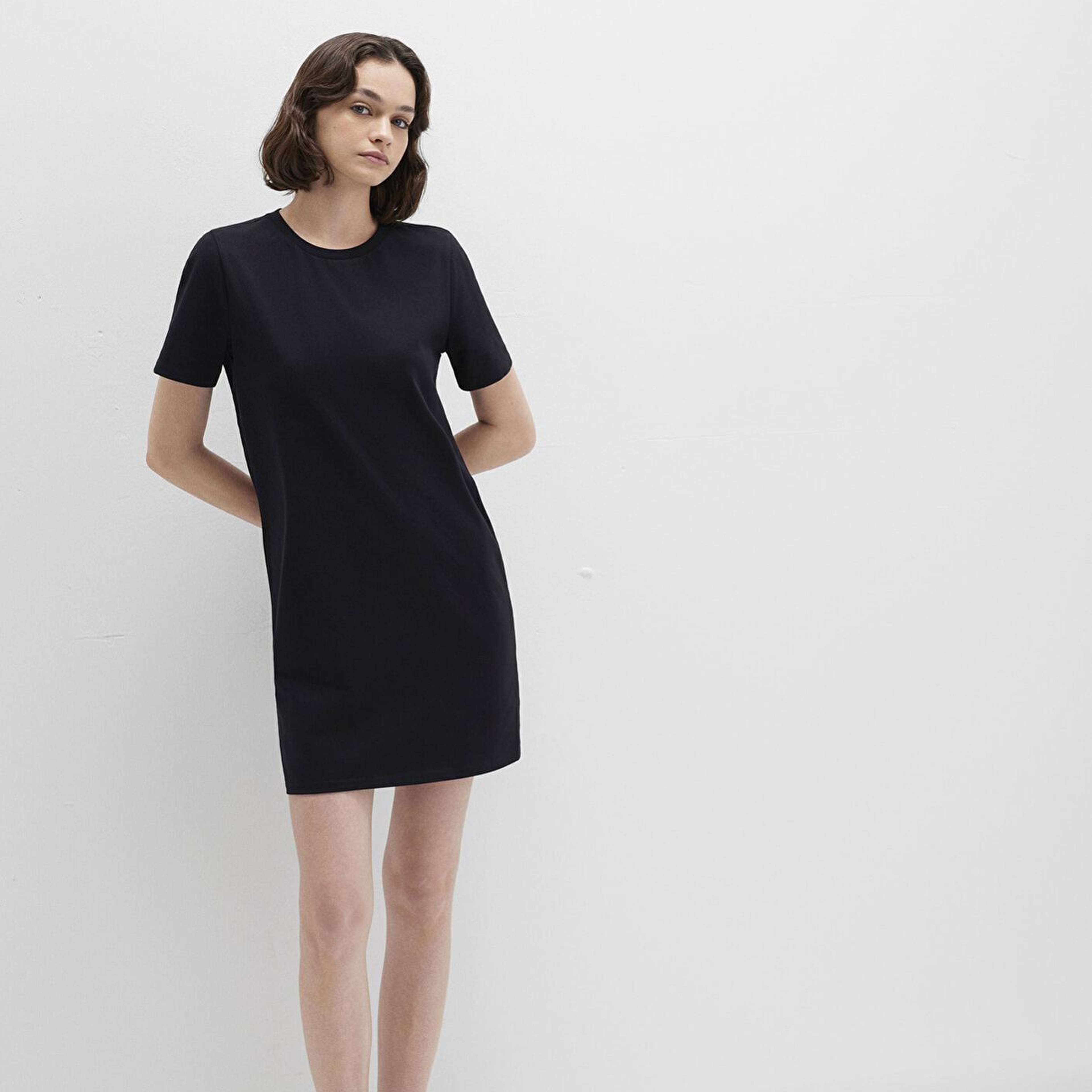 Mavi Siyah Mini Elbise 1310773-900