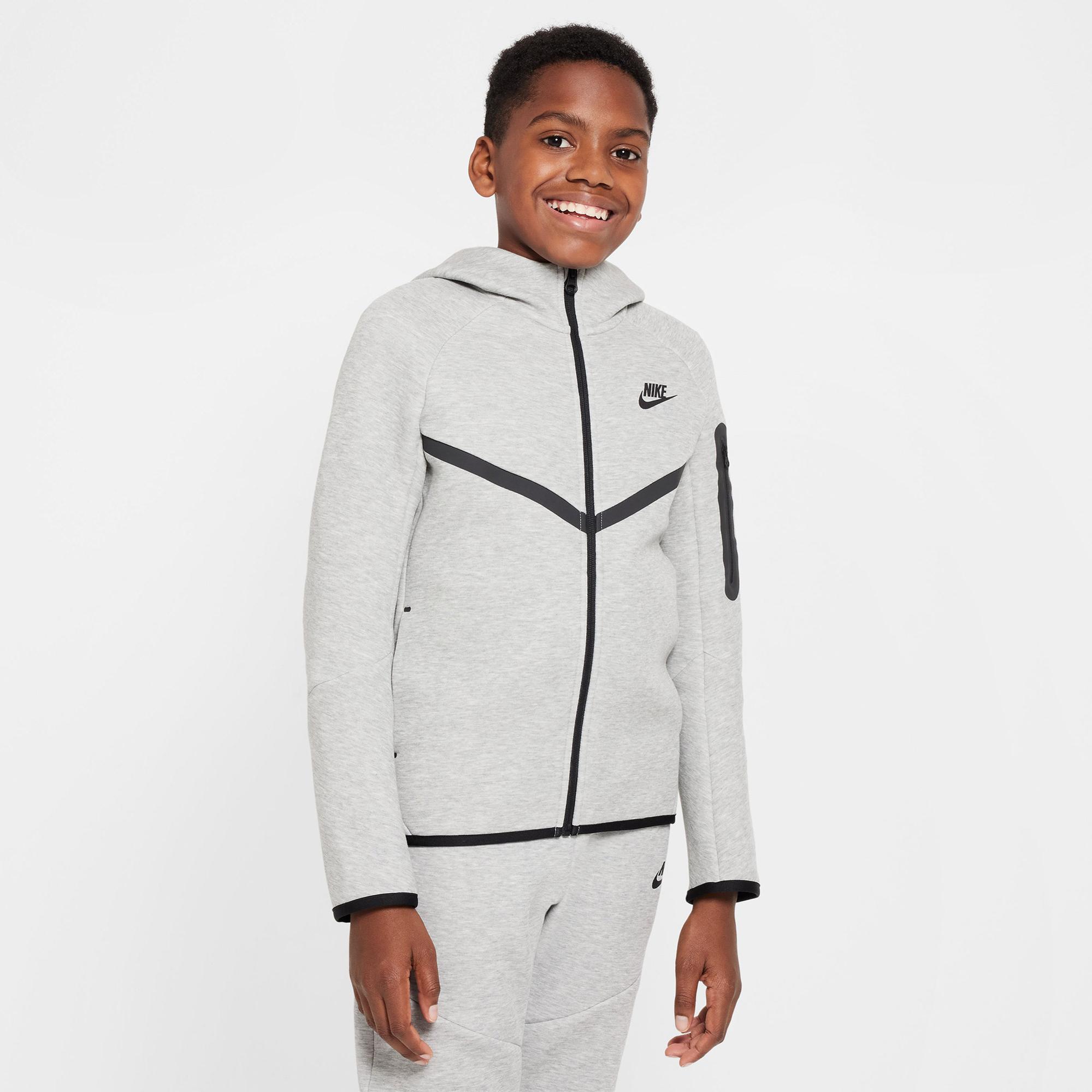 Nike Sportswear Tech Fleece Çocuk Gri Eşofman Üstü