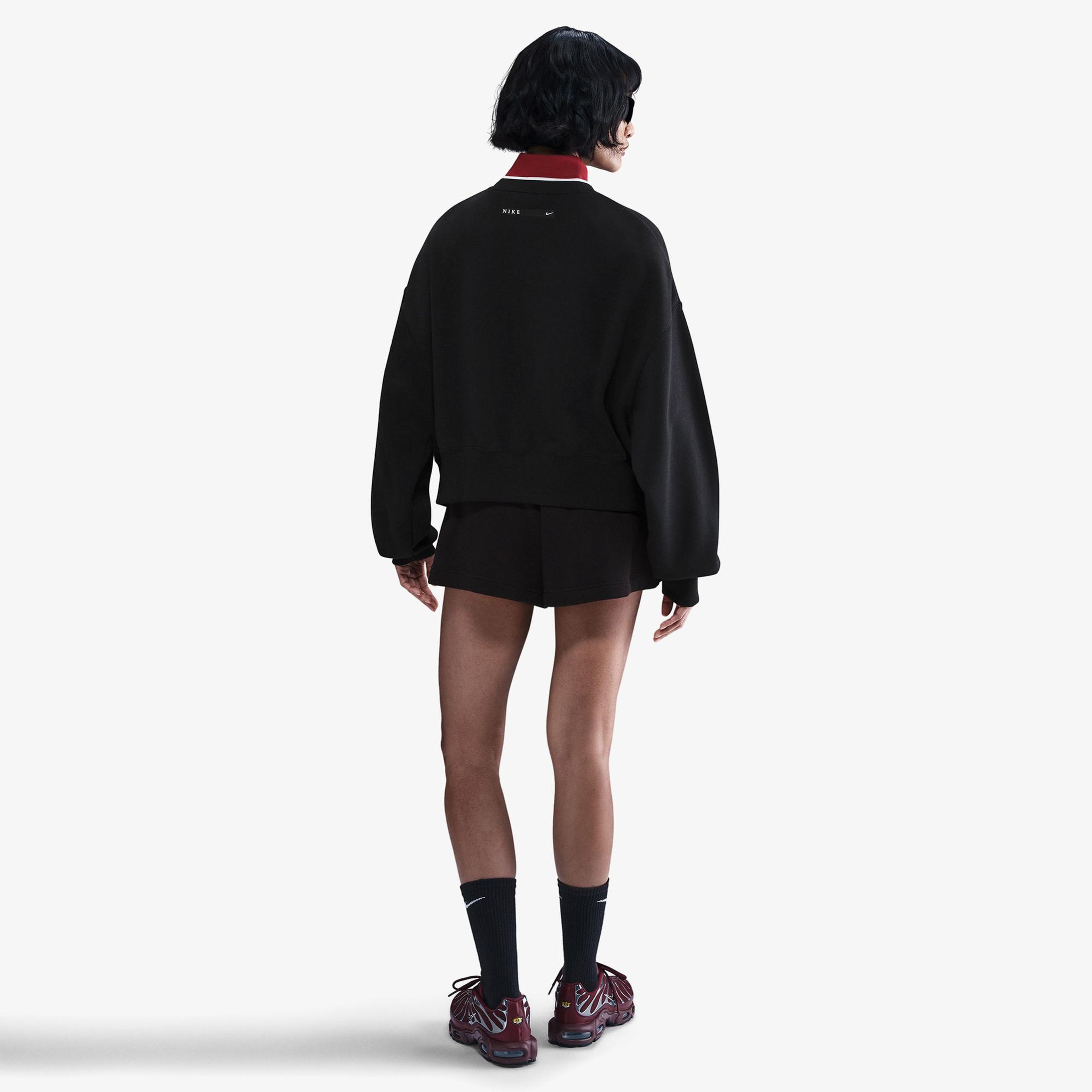 Nike Sportswear Phoenix Fleece Kadın Siyah Sweatshirt