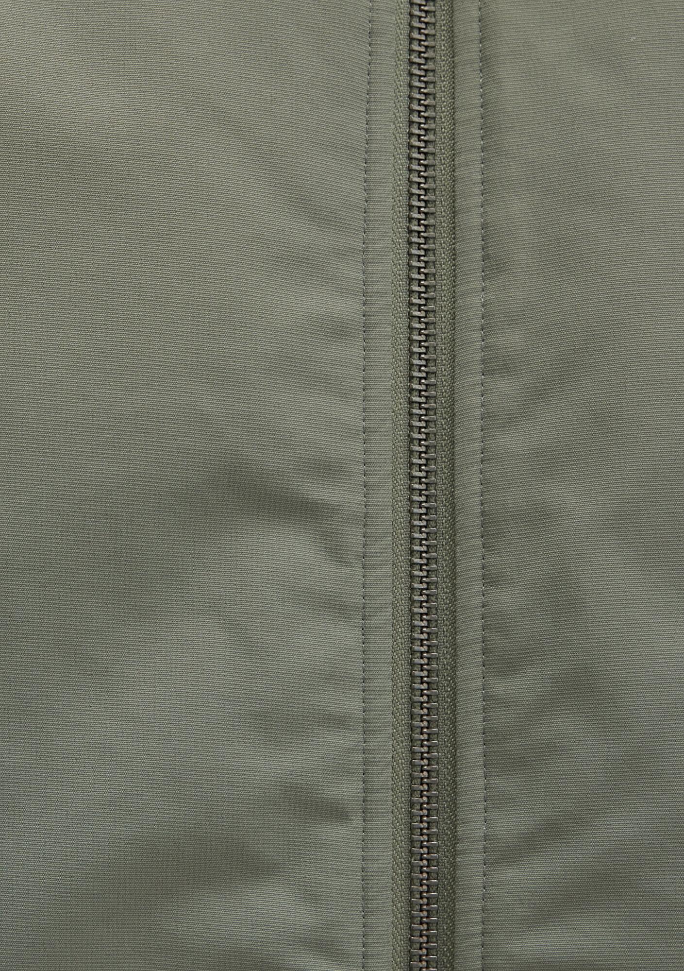 Mavi Suni Kürk Detaylı Haki Ceket Loose Fit / Bol Rahat Kesim 0110665-80692