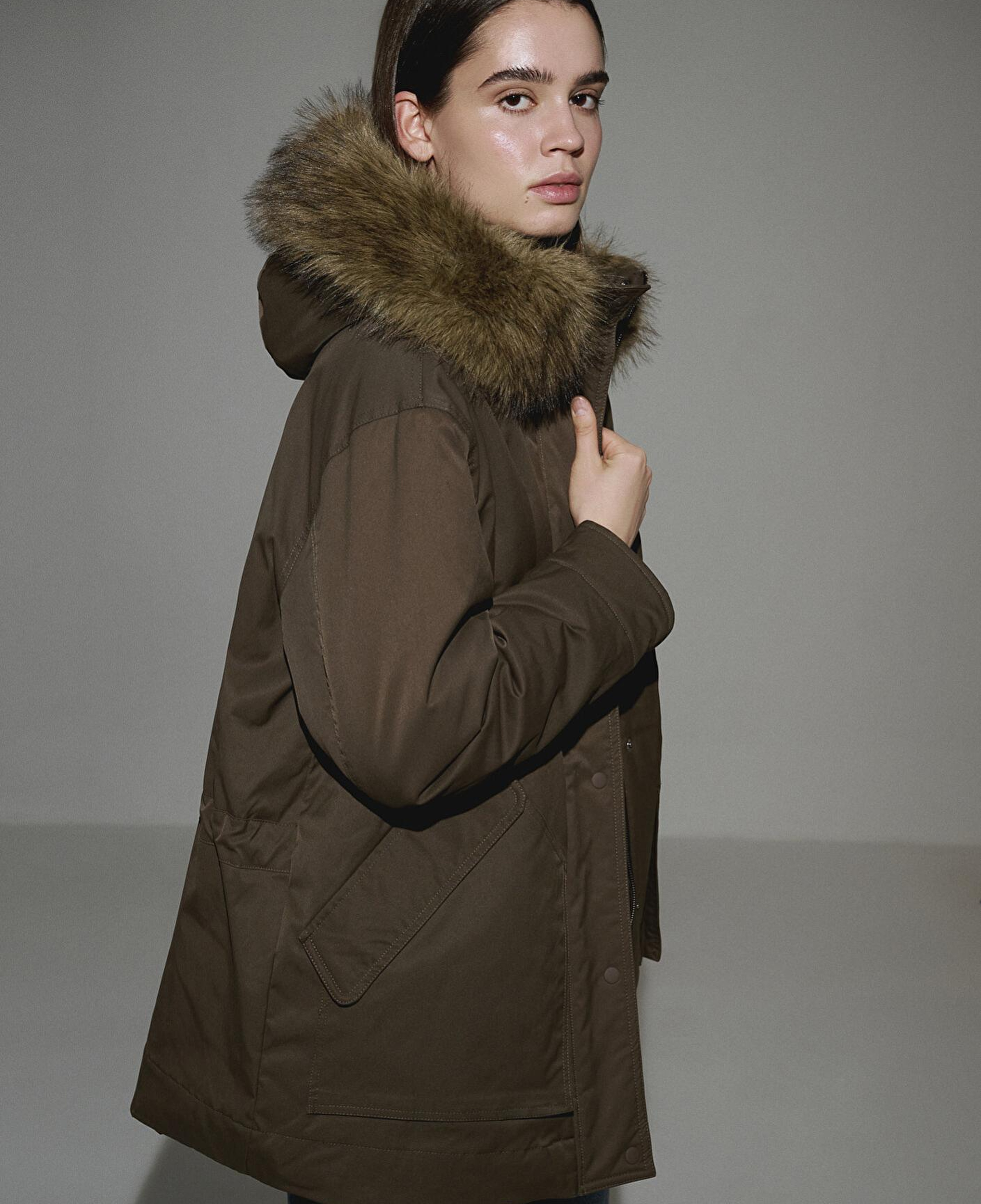 Mavi Su İtici Yeşil Parka Oversize / Geniş Kesim 1110712-71541