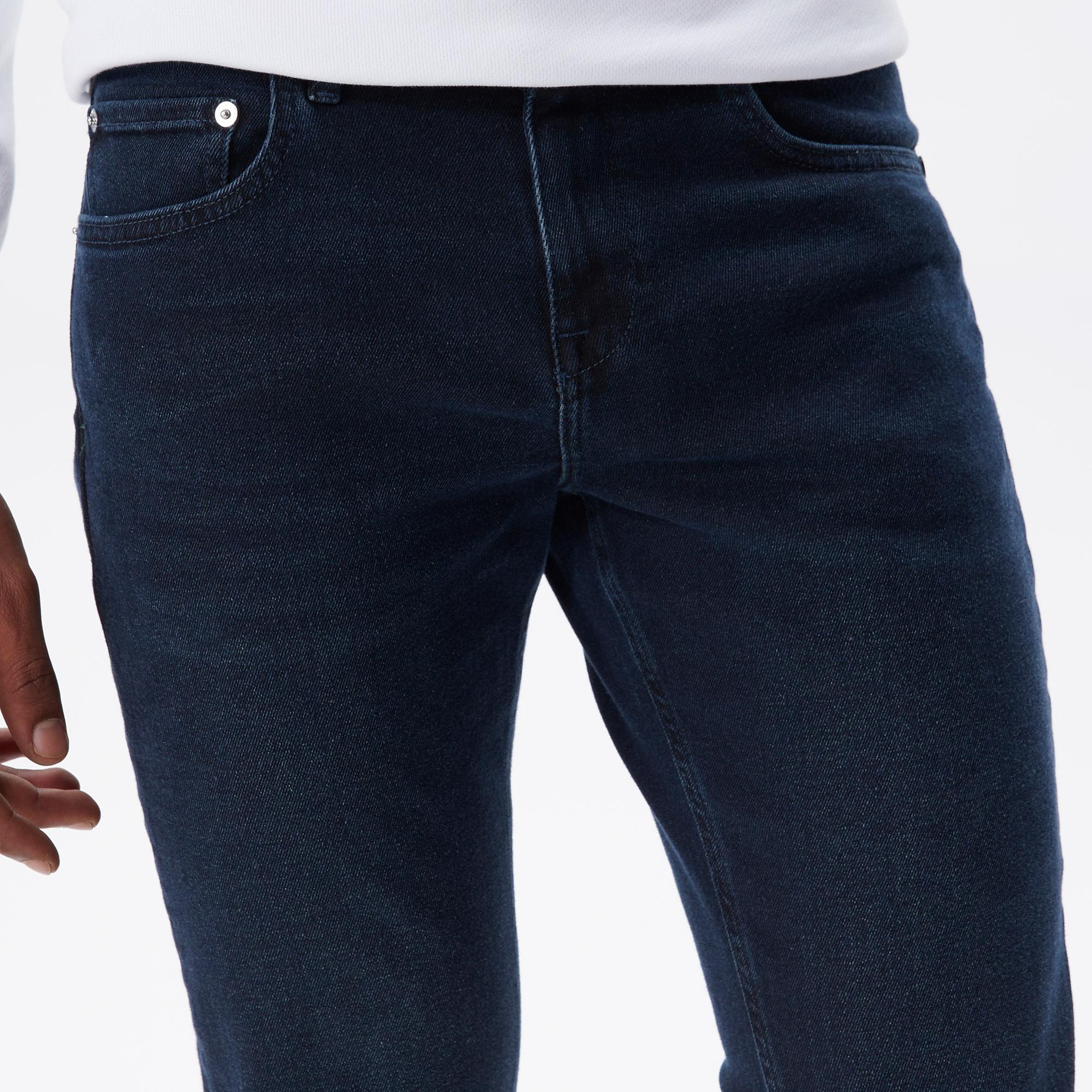 Lacoste Erkek Slim Fit Lacivert Jean Pantolon