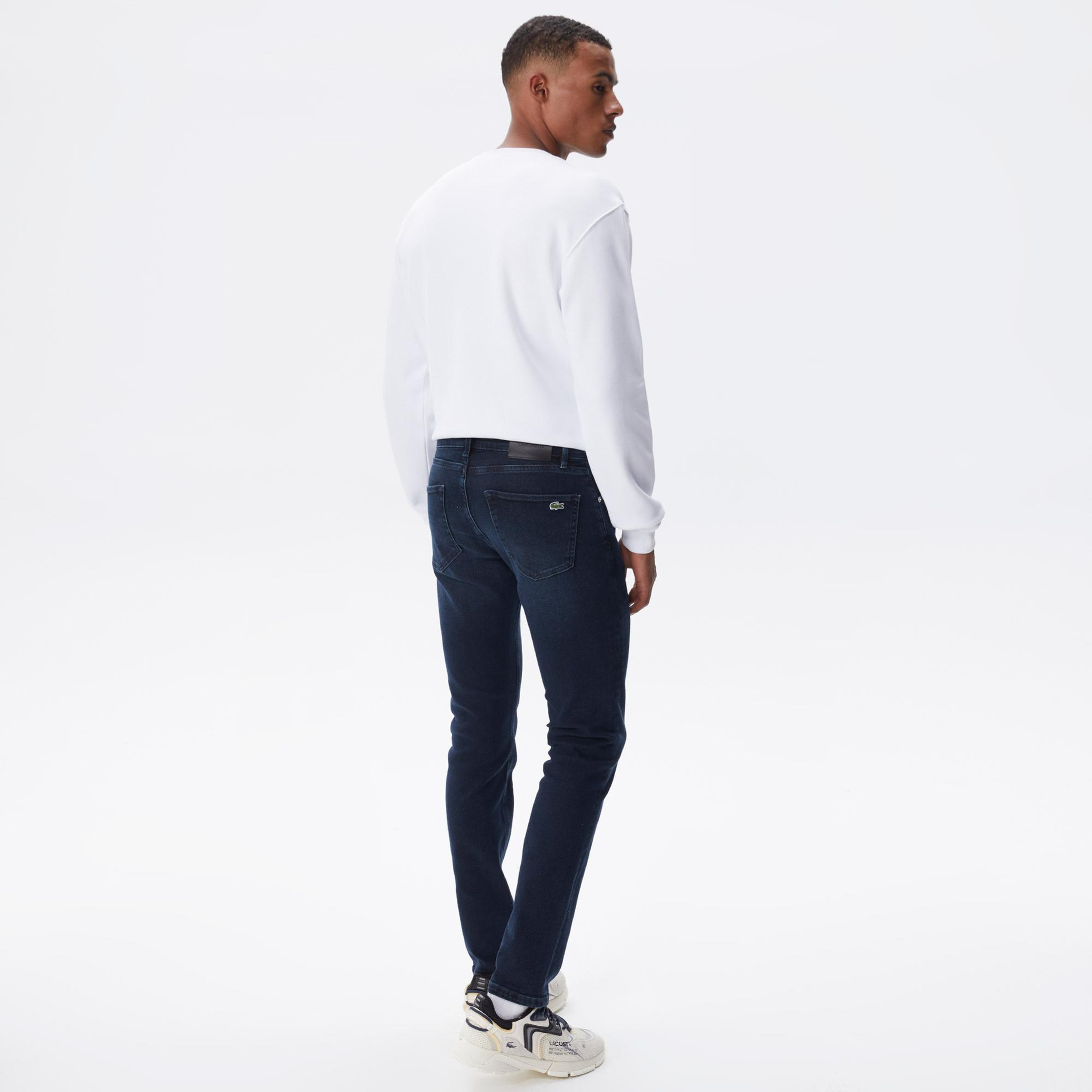 Lacoste Erkek Slim Fit Lacivert Jean Pantolon