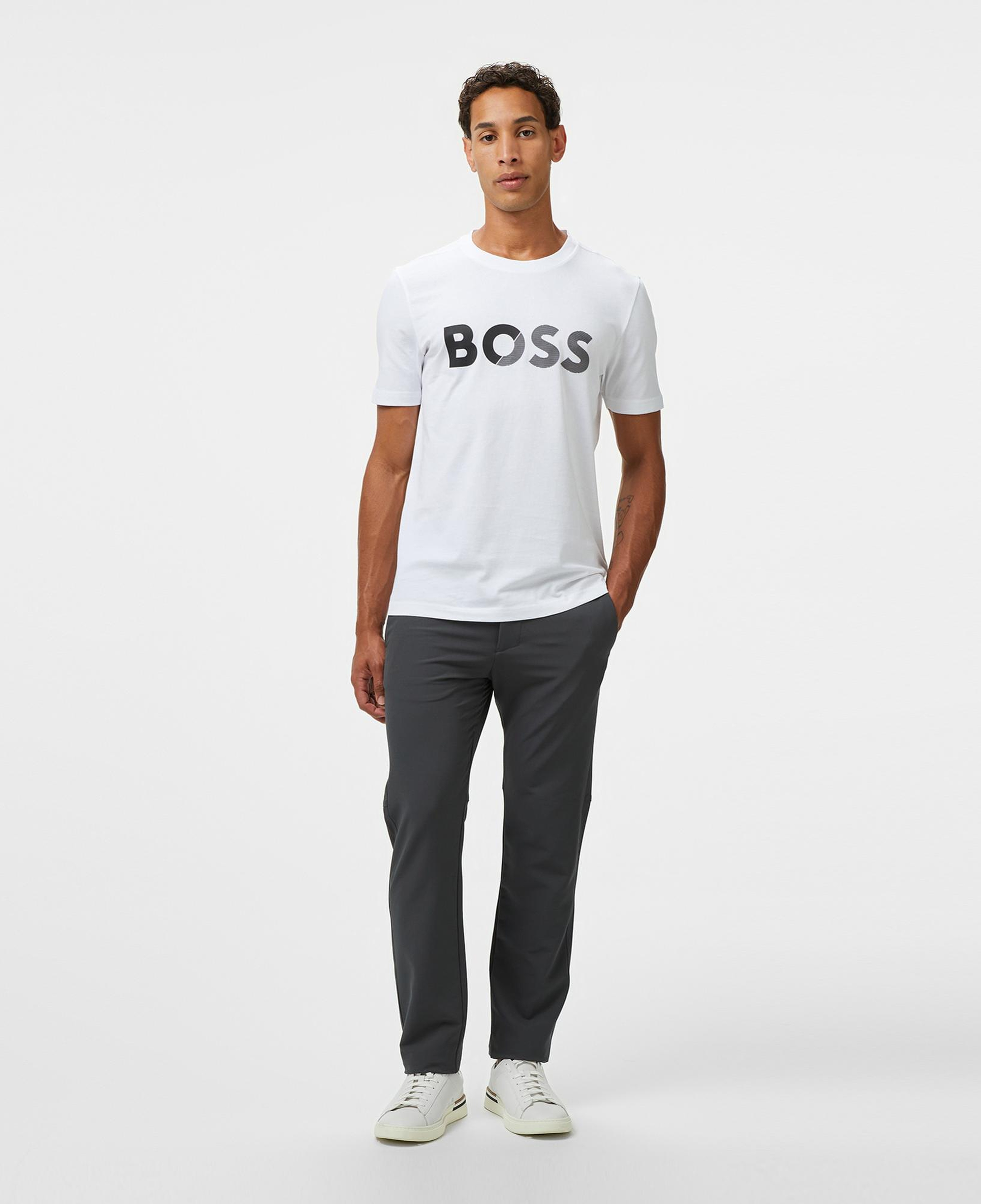 Boss Commuter Slim Erkek Gri Pantolon