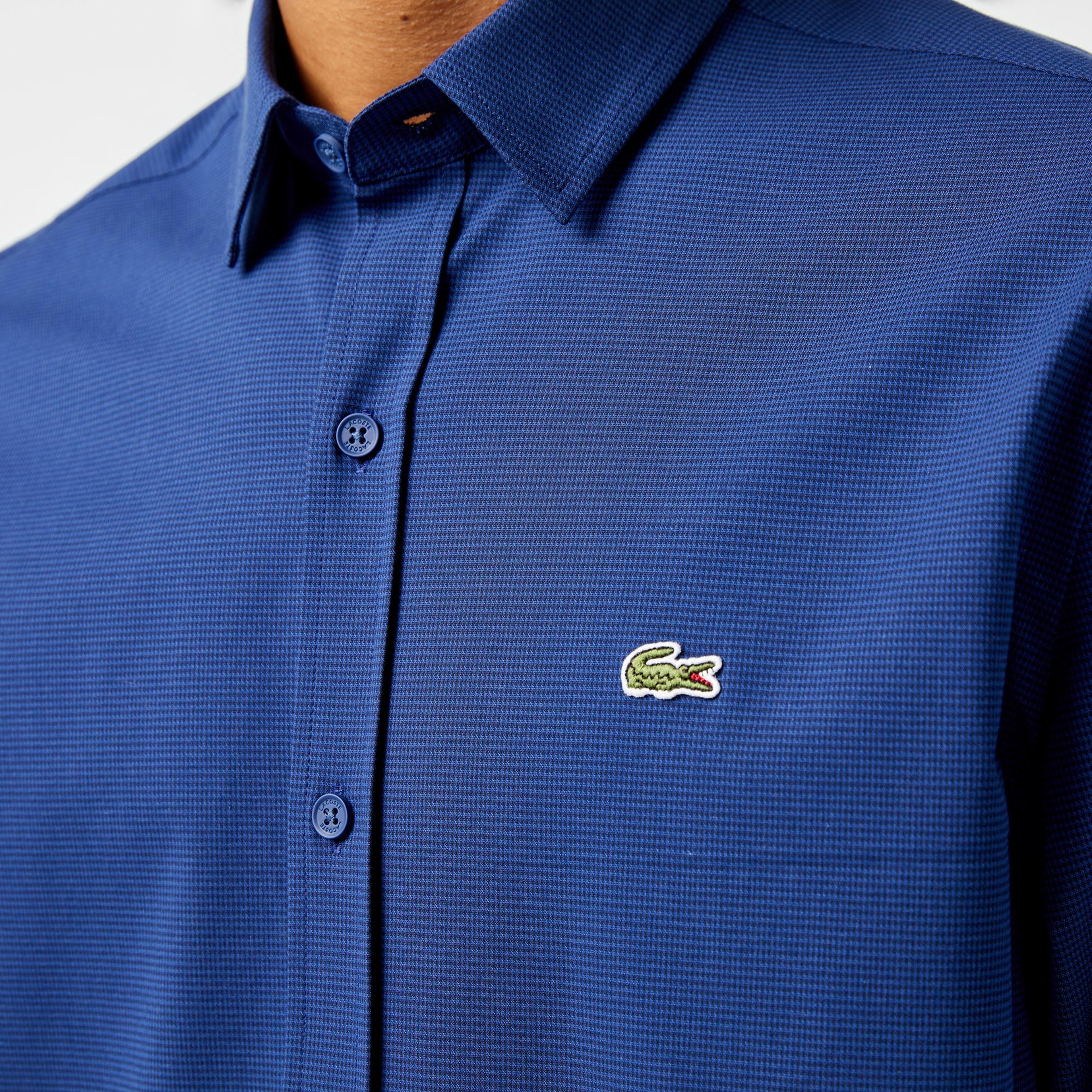 Lacoste Erkek Regular Fit Lacivert Gömlek