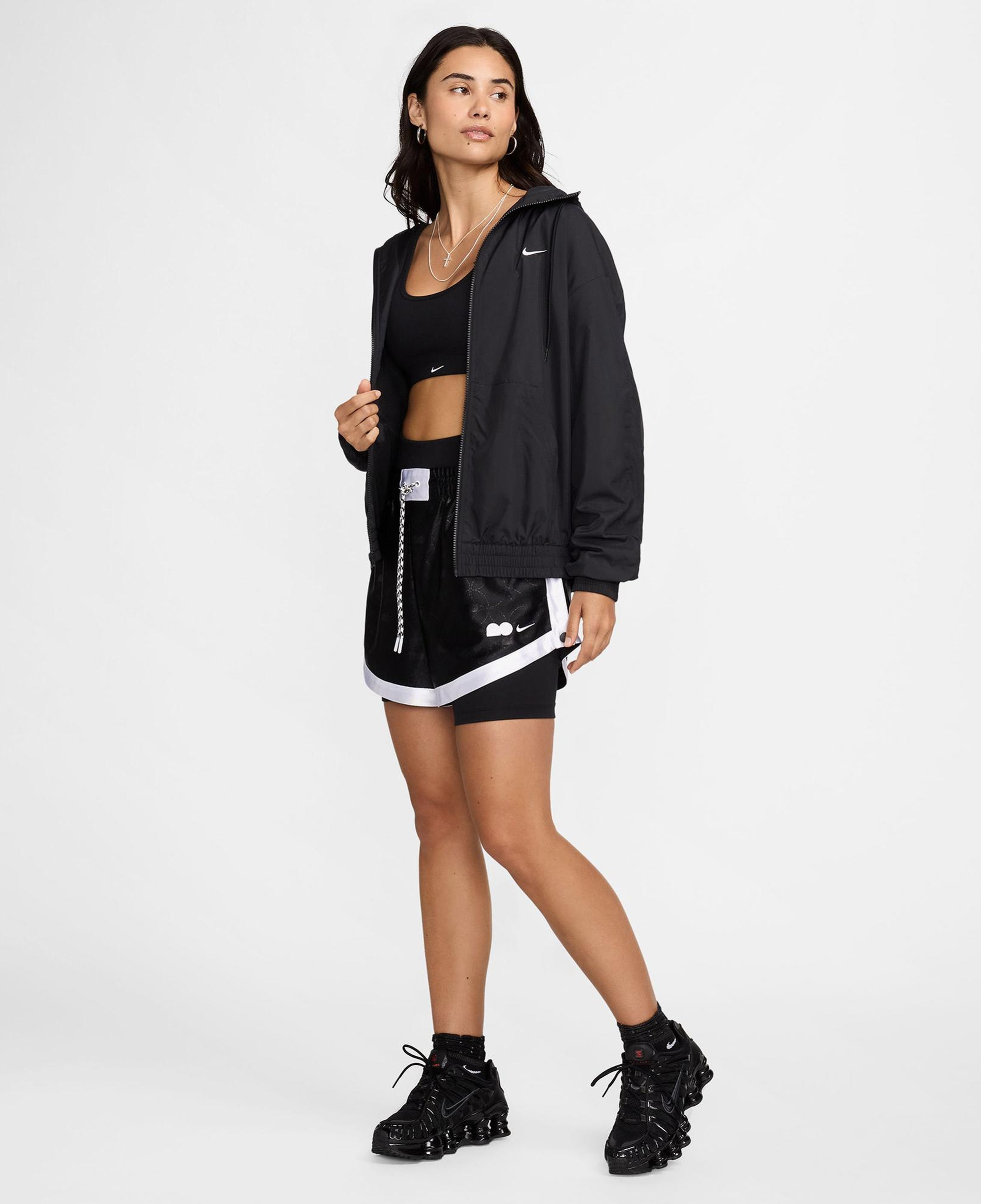 Nike Sportswear Classic Woven Kadın Siyah Ceket