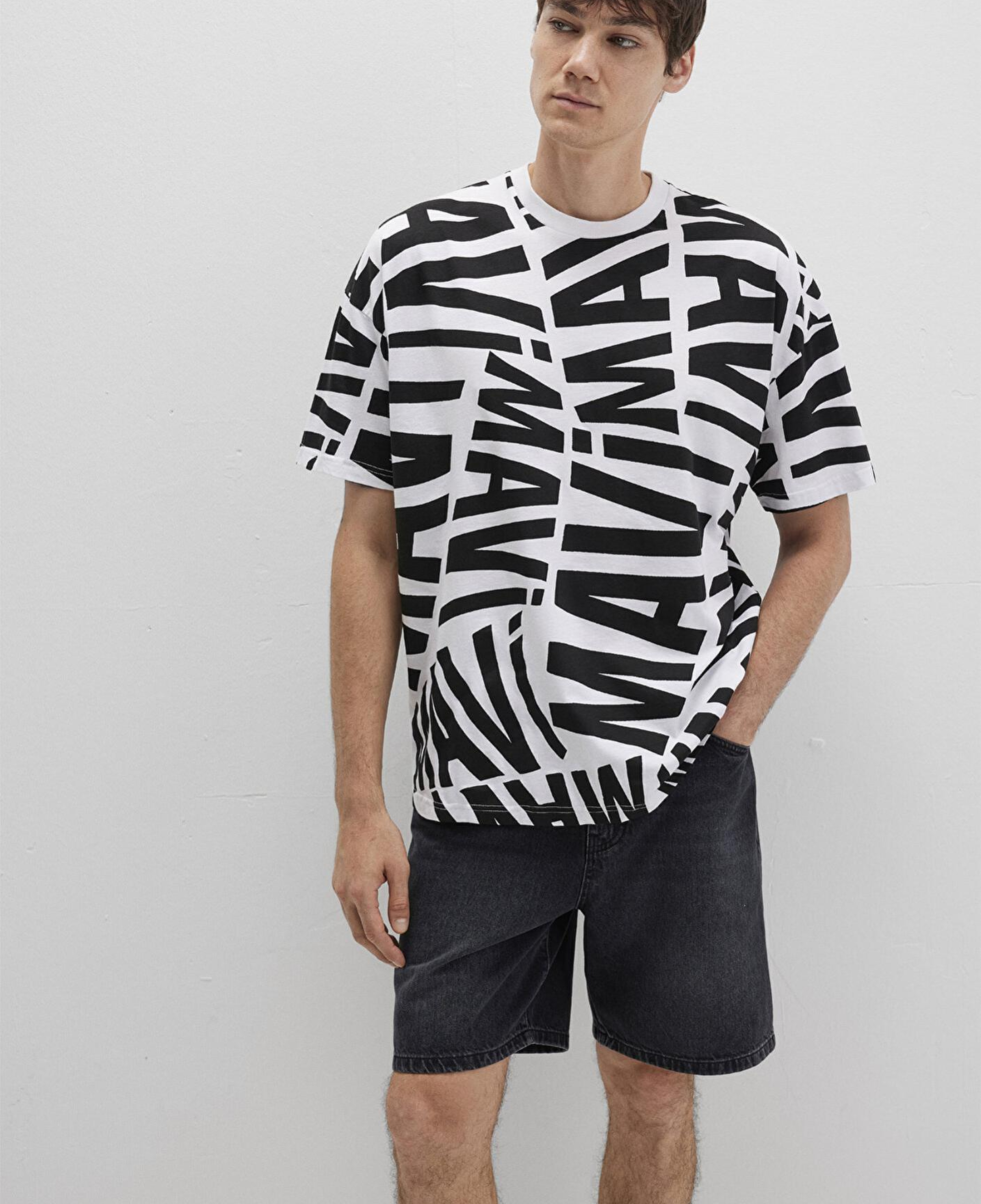 Mavi Mavi Logo Baskılı Siyah Tişört Oversize / Geniş Kesim 0610629-900