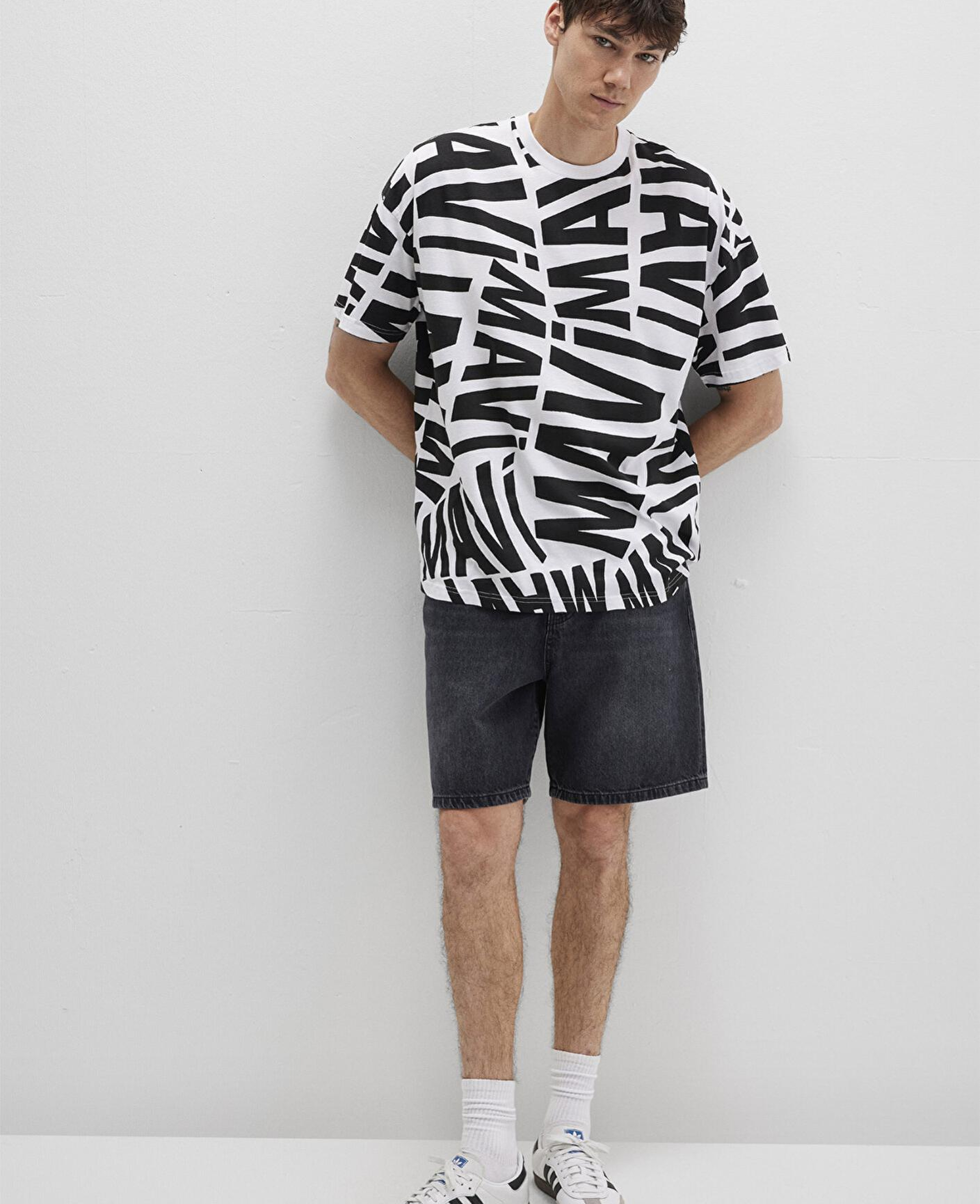 Mavi Mavi Logo Baskılı Siyah Tişört Oversize / Geniş Kesim 0610629-900