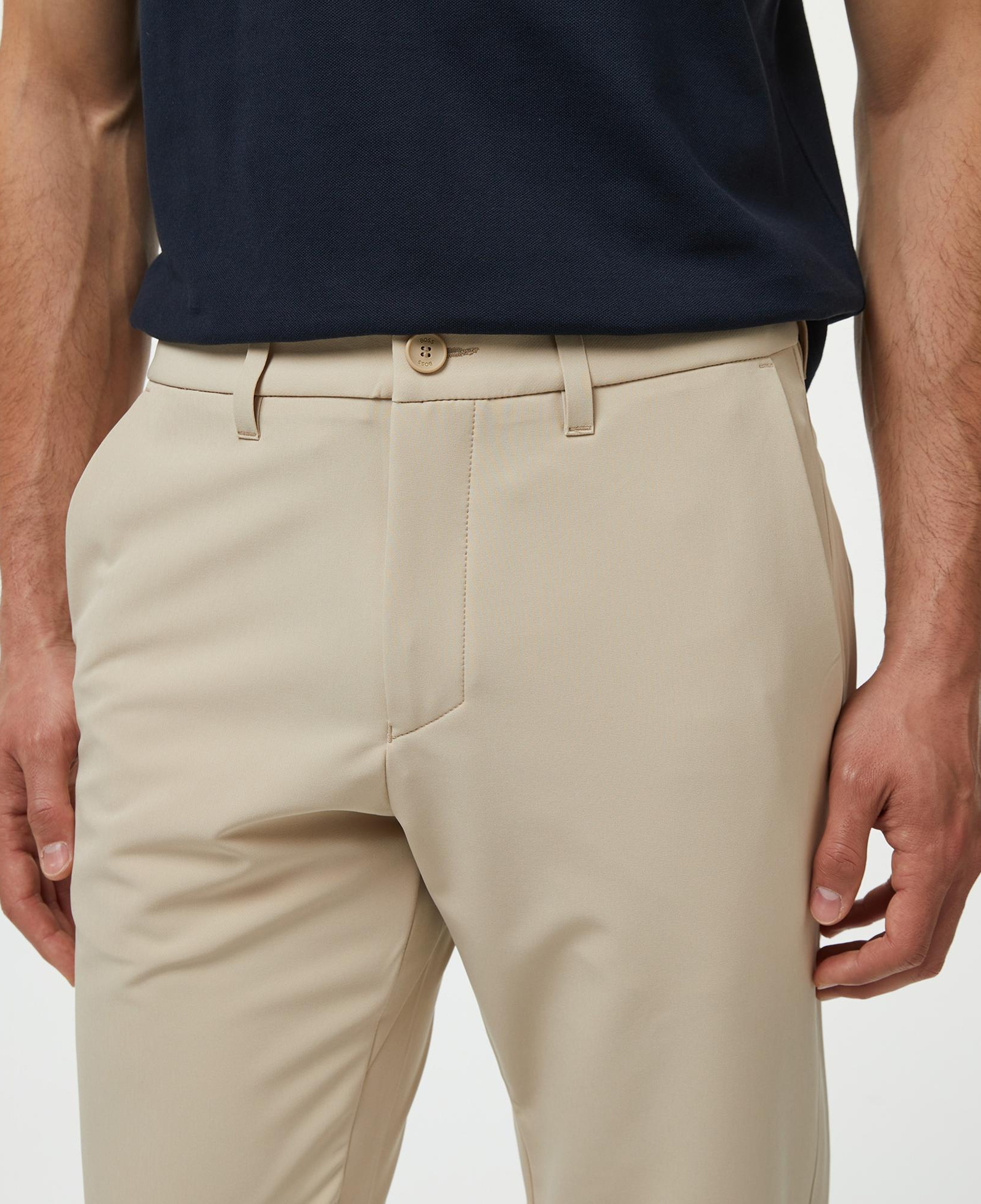 Boss Commuter Slim Erkek Bej Pantolon