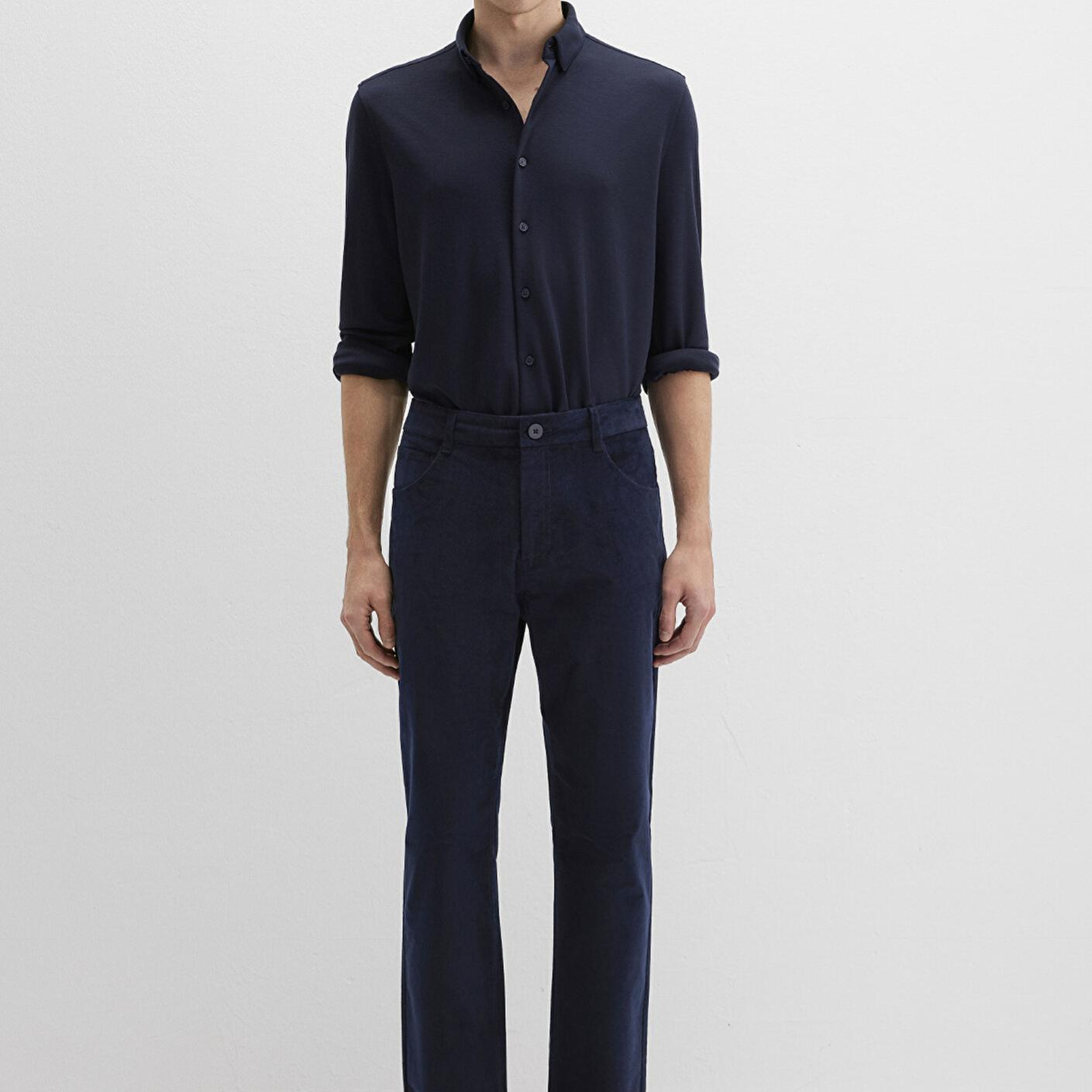 Mavi Lacivert Kadife Pantolon 0010509-70490