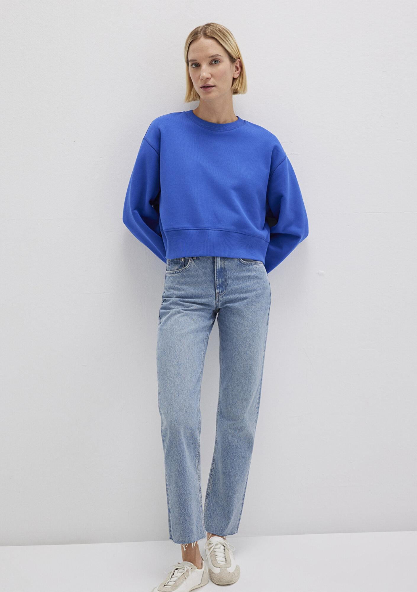 Mavi Mavi Basic Crop Sweatshirt 1S10389-70576