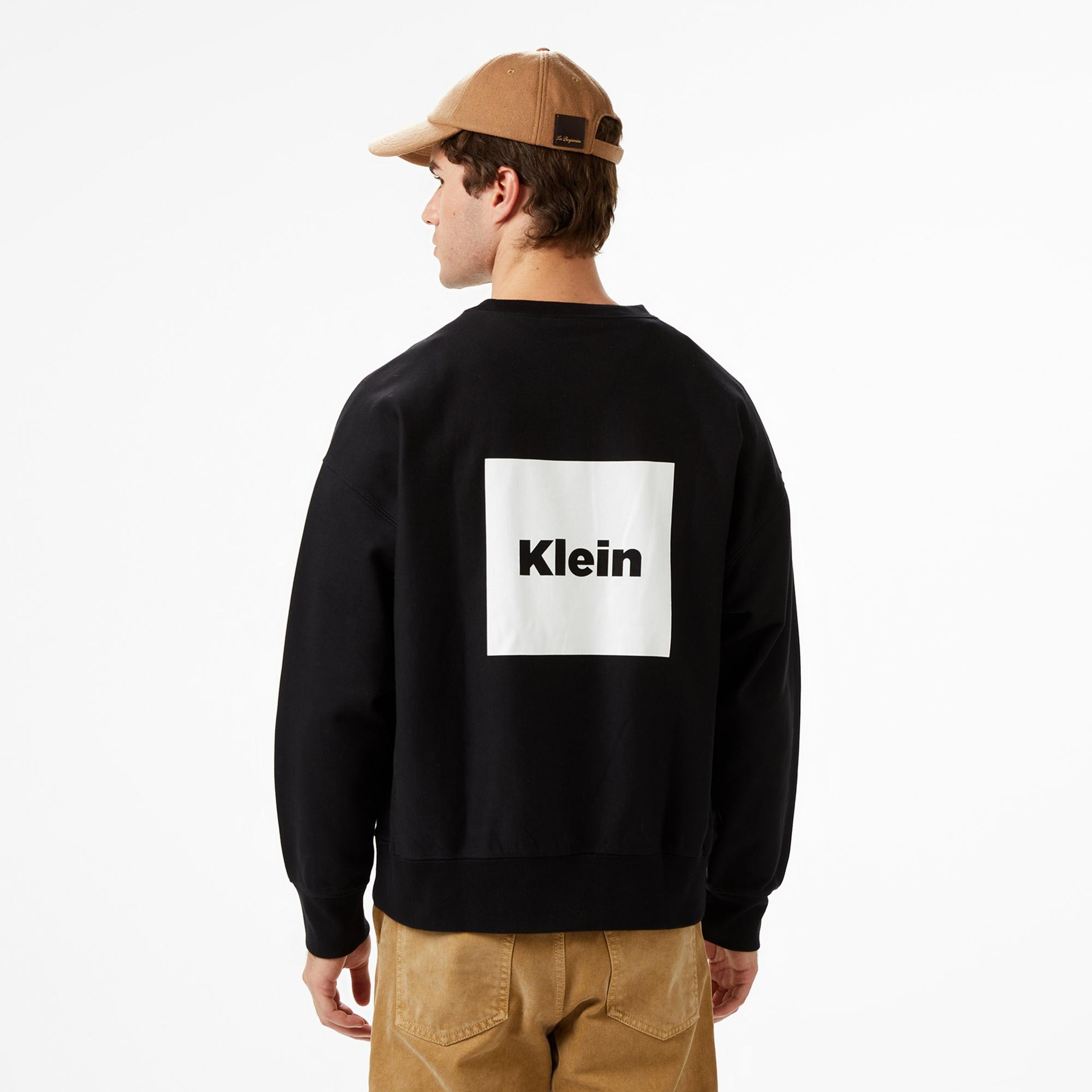 Calvin Klein Premium Fleece  Box  Erkek Siyah Sweatshirt