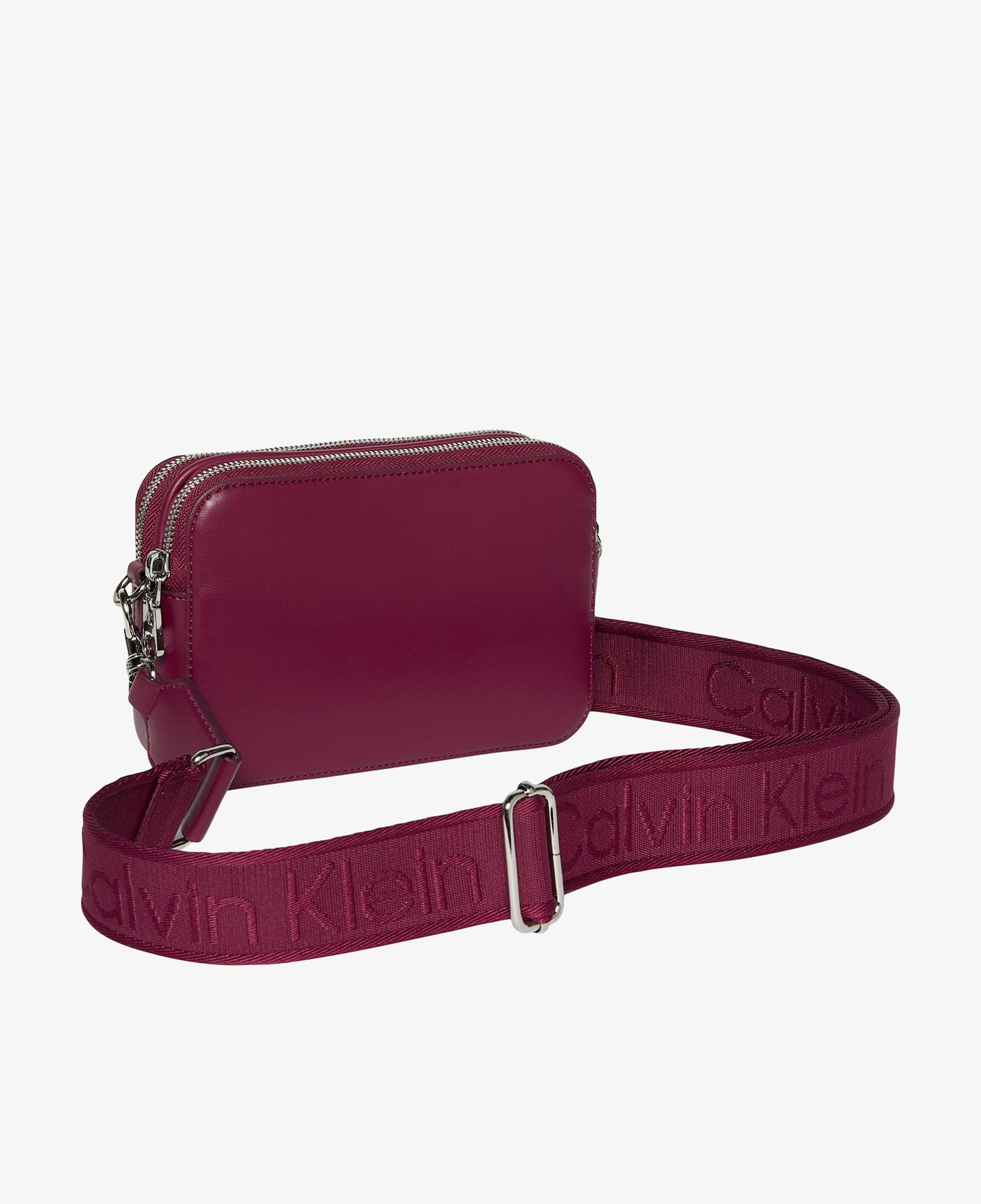 Calvin Klein Webbing Double Strap Camera Kadın Kırmızı Çapraz Çanta