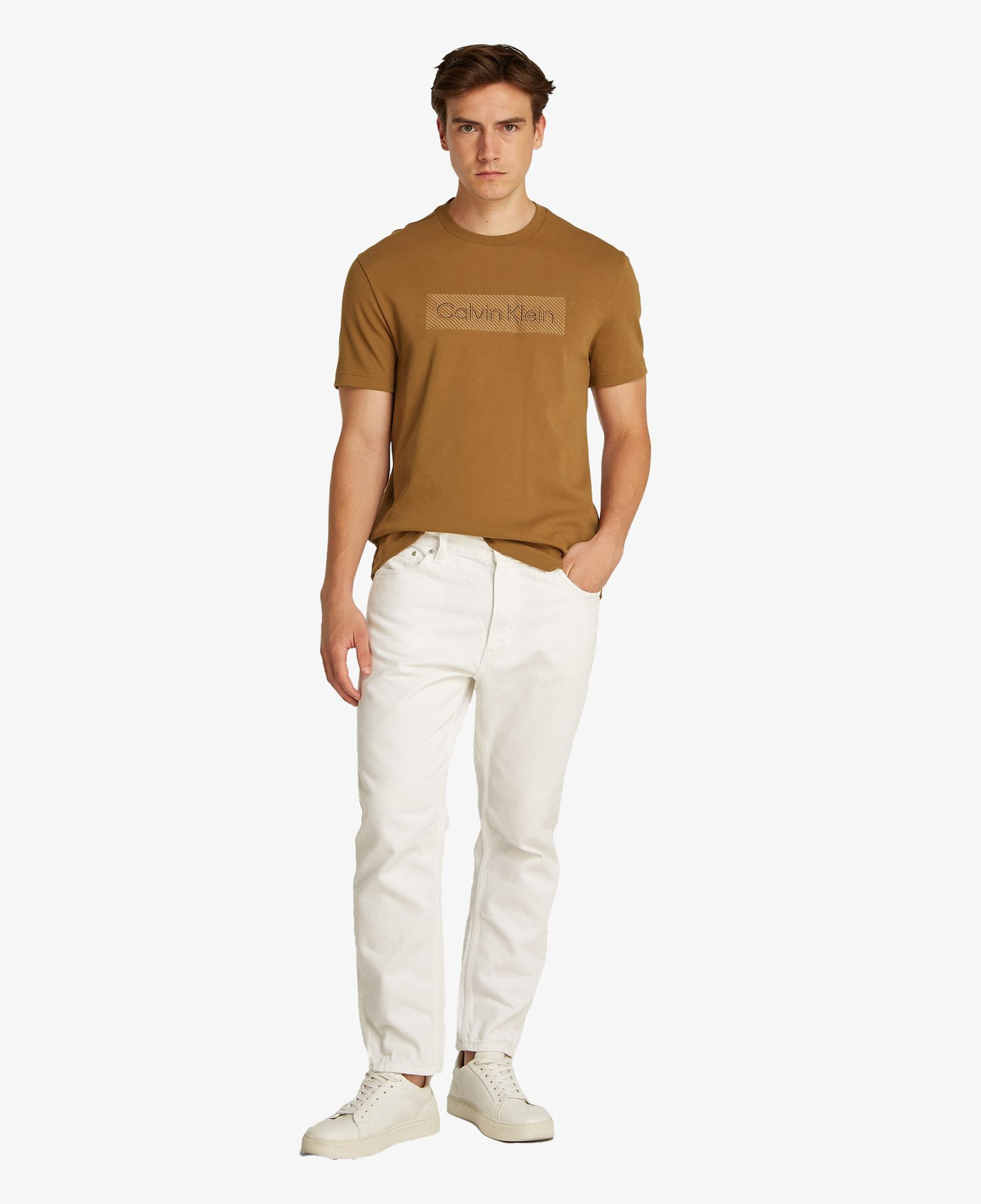 Calvin Klein Erkek Kahverengi T-Shirt