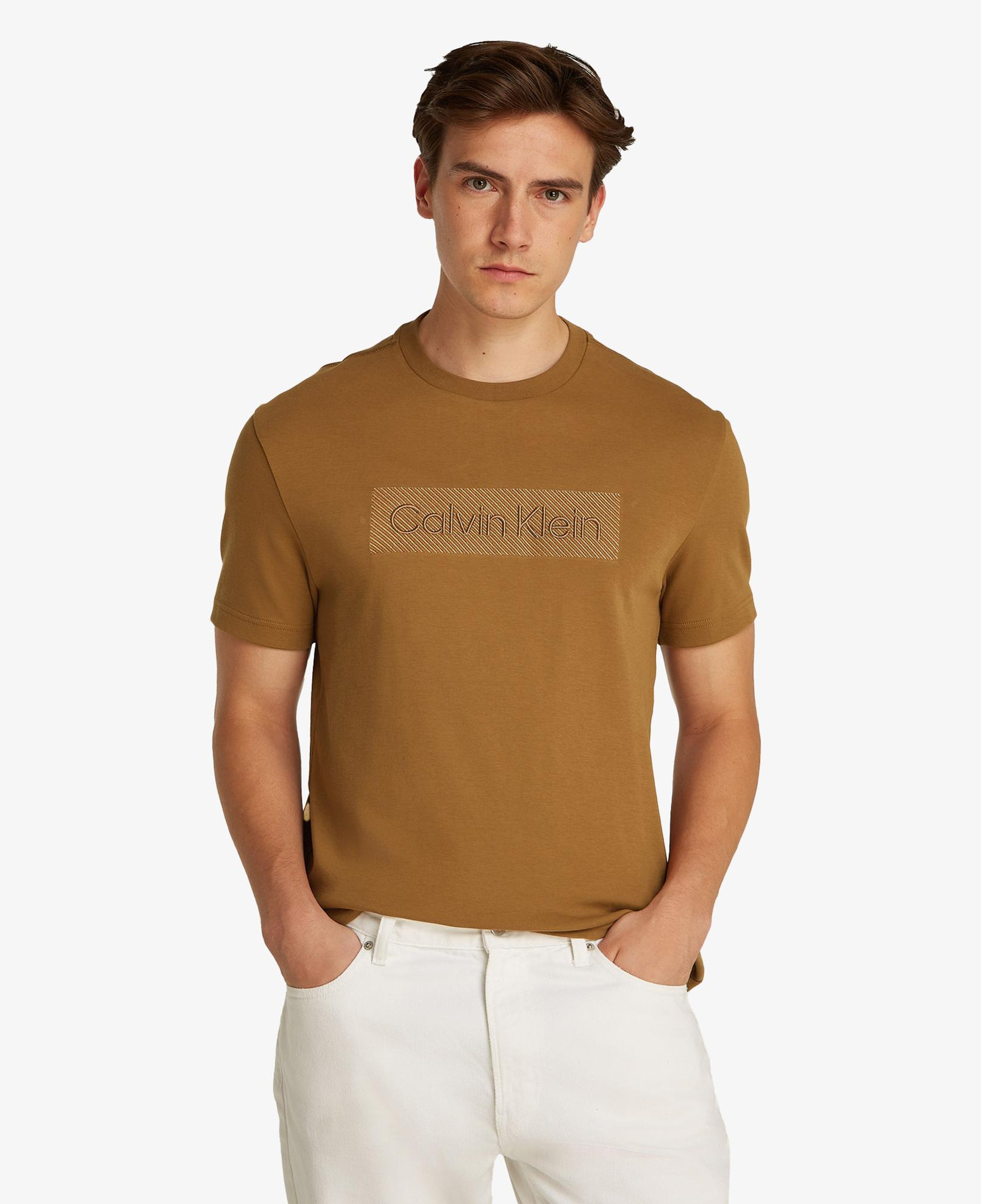 Calvin Klein Erkek Kahverengi T-Shirt