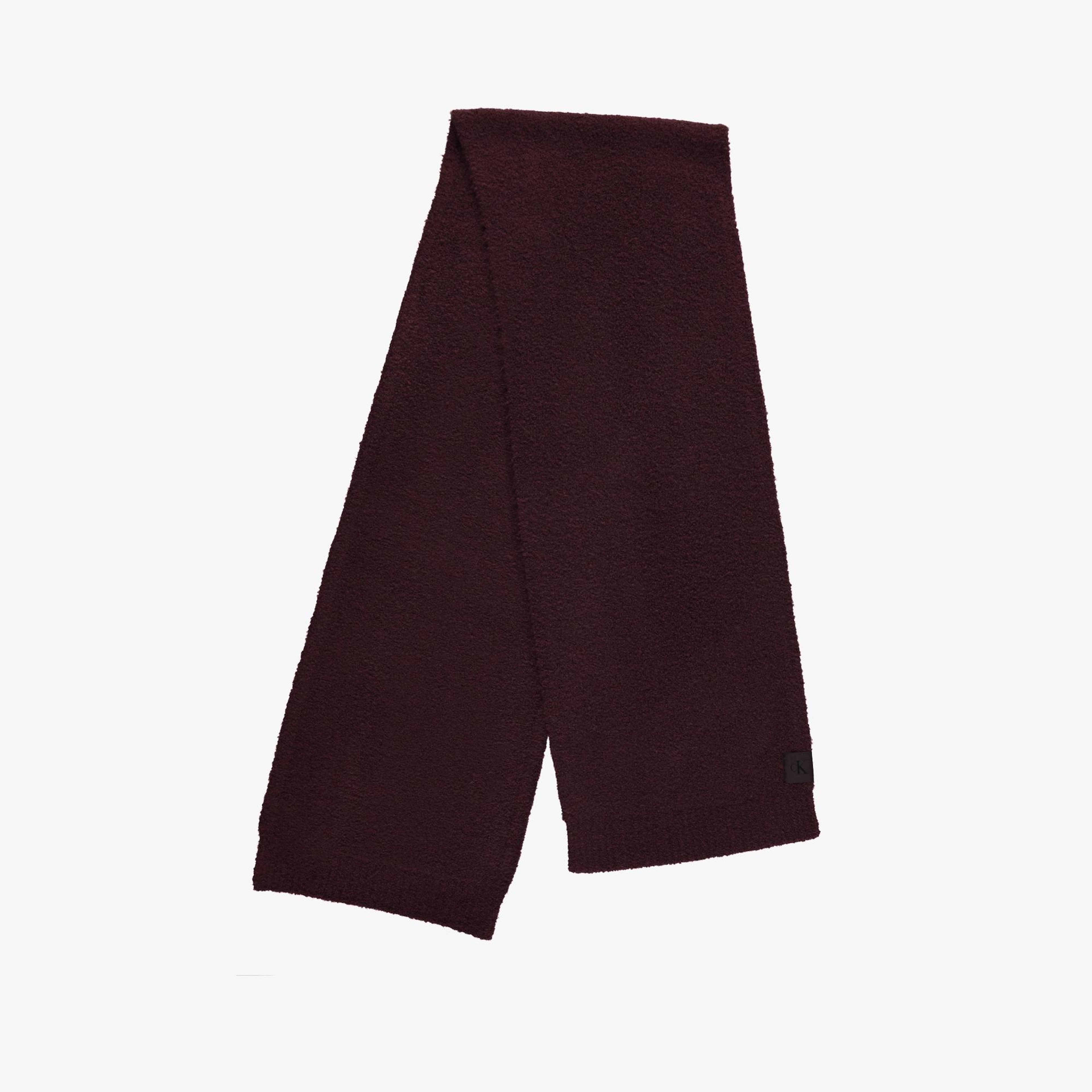 Calvin Klein Patch Boucle Erkek Bordo Atkı