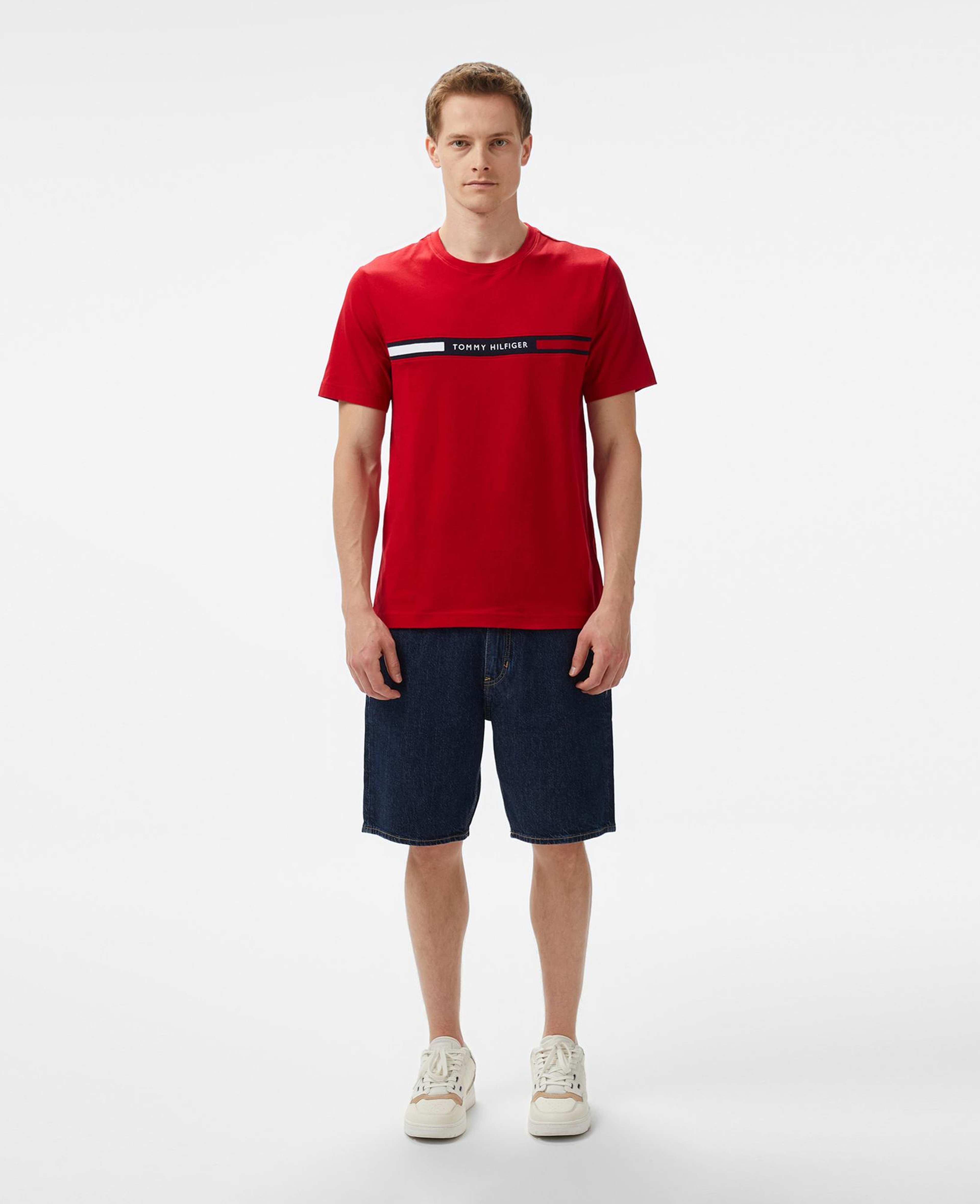 Tommy Hilfiger Brand Love Erkek Kırmızı T-Shirt