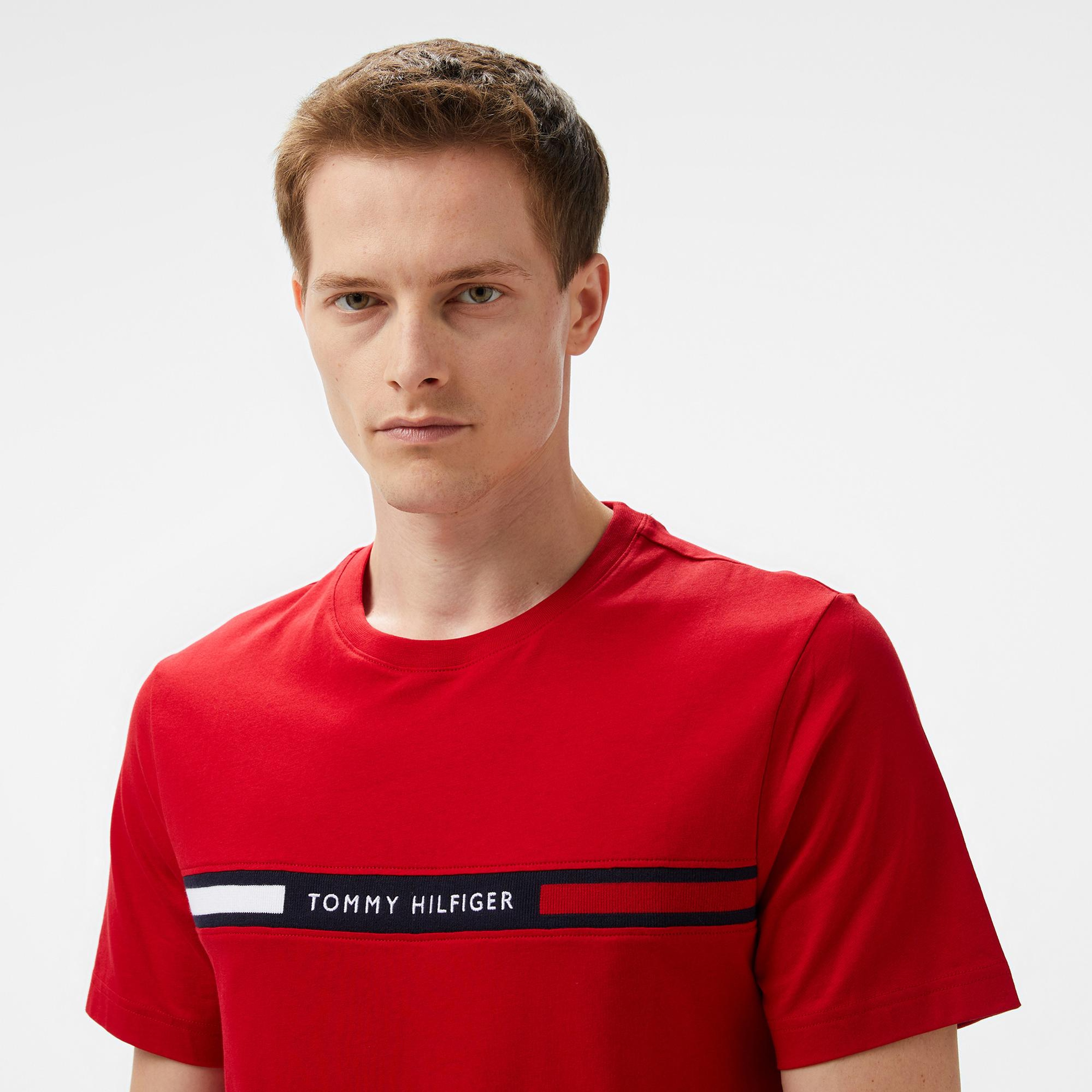 Tommy Hilfiger Brand Love Erkek Kırmızı T-Shirt