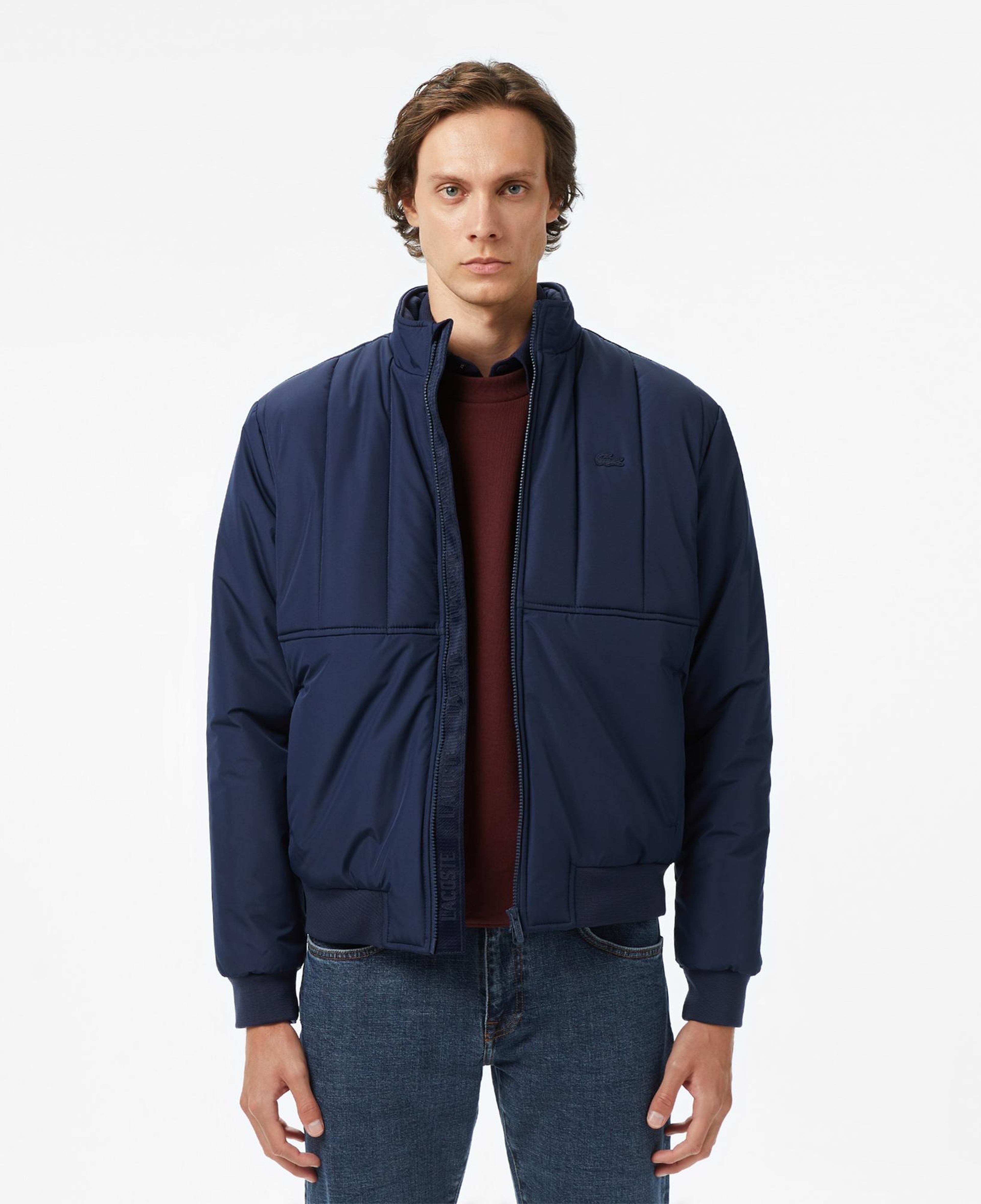 Lacoste Erkek Dik Yaka Lacivert Mont