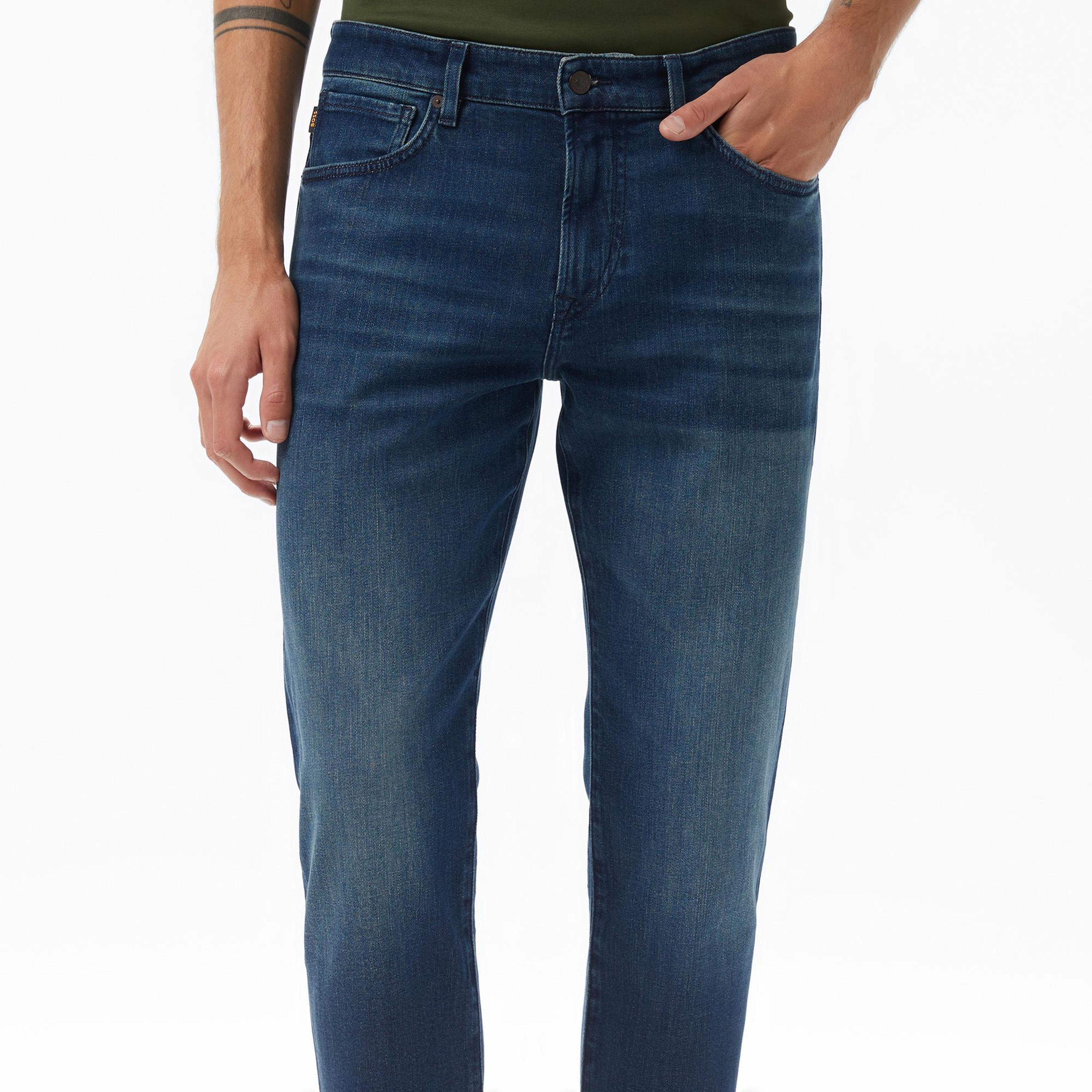 Boss Maine Erkek Lacivert Jean