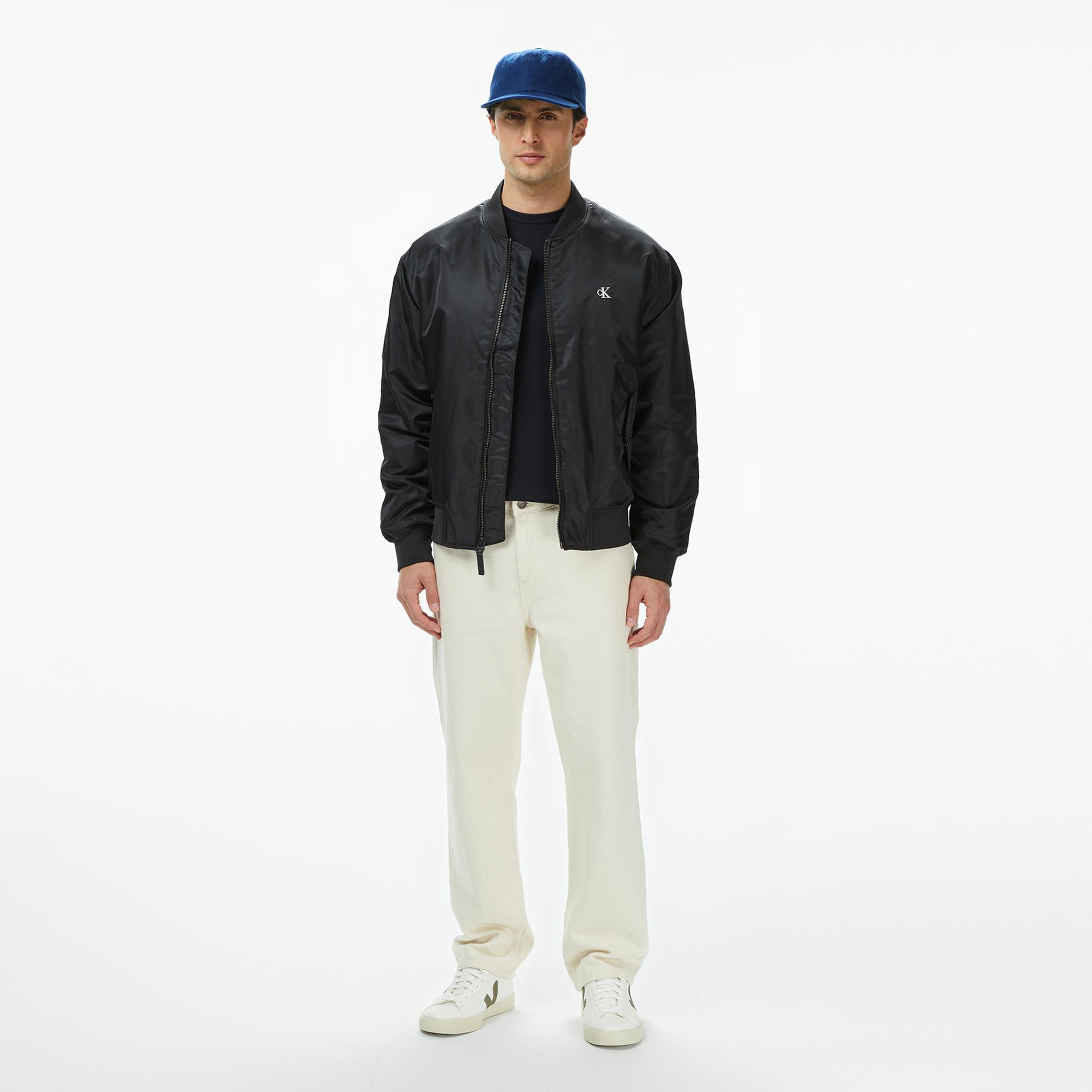 Calvin Klein Jeans Hero Bomber Erkek Siyah Ceket