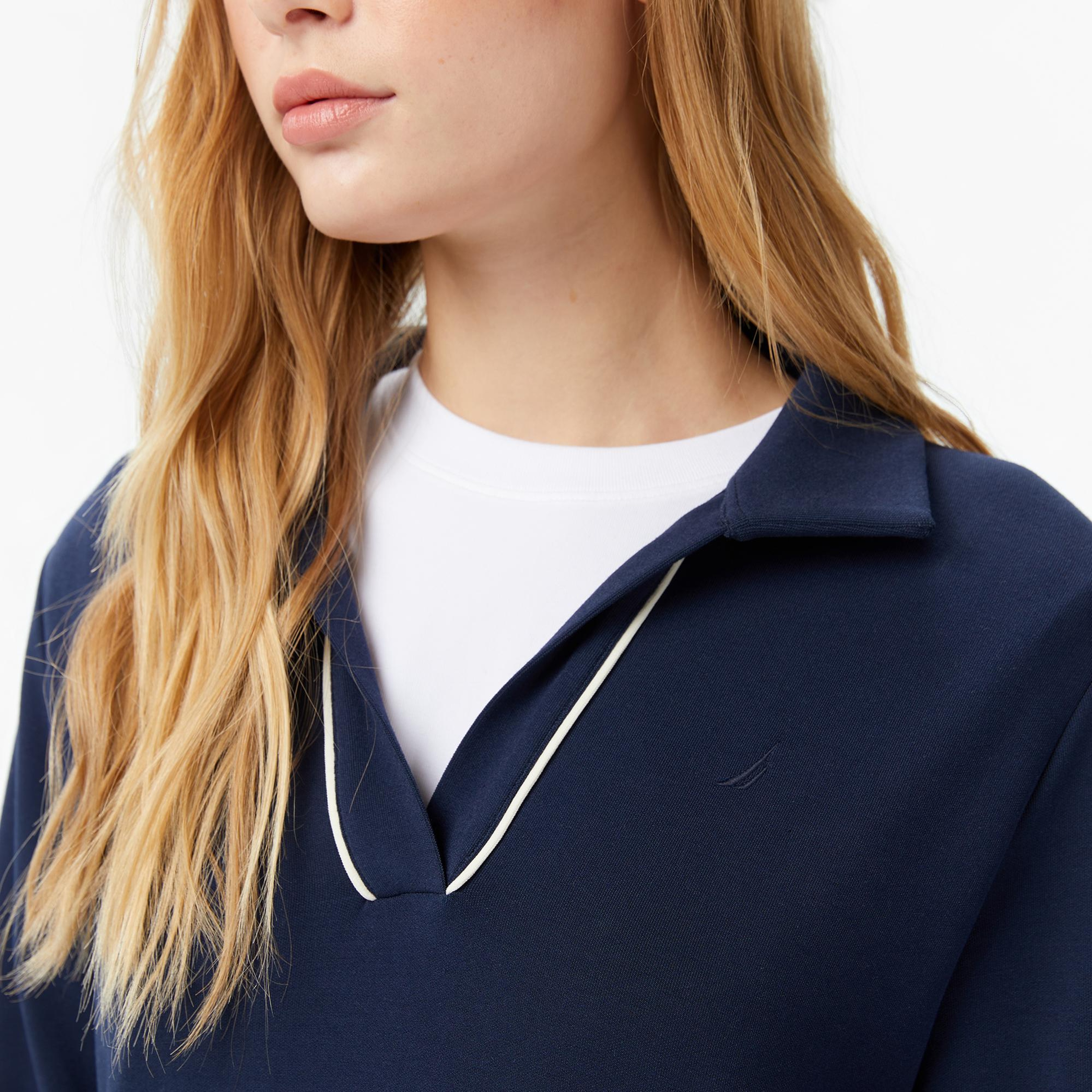 Nautica Kadın Lacivert Regular Fit Sweatshirt