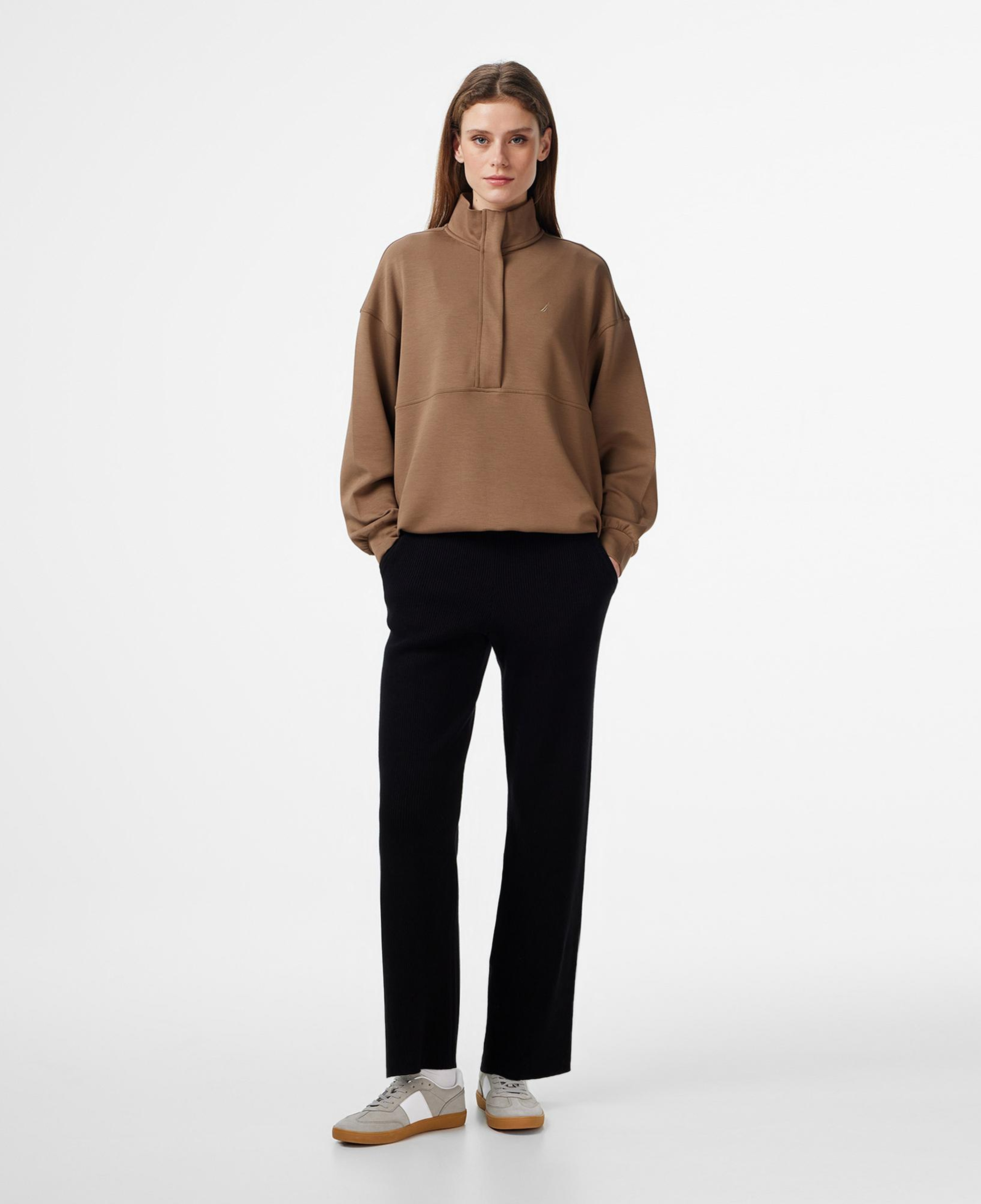 Nautica Kadın Siyah Regular Fit Pantolon