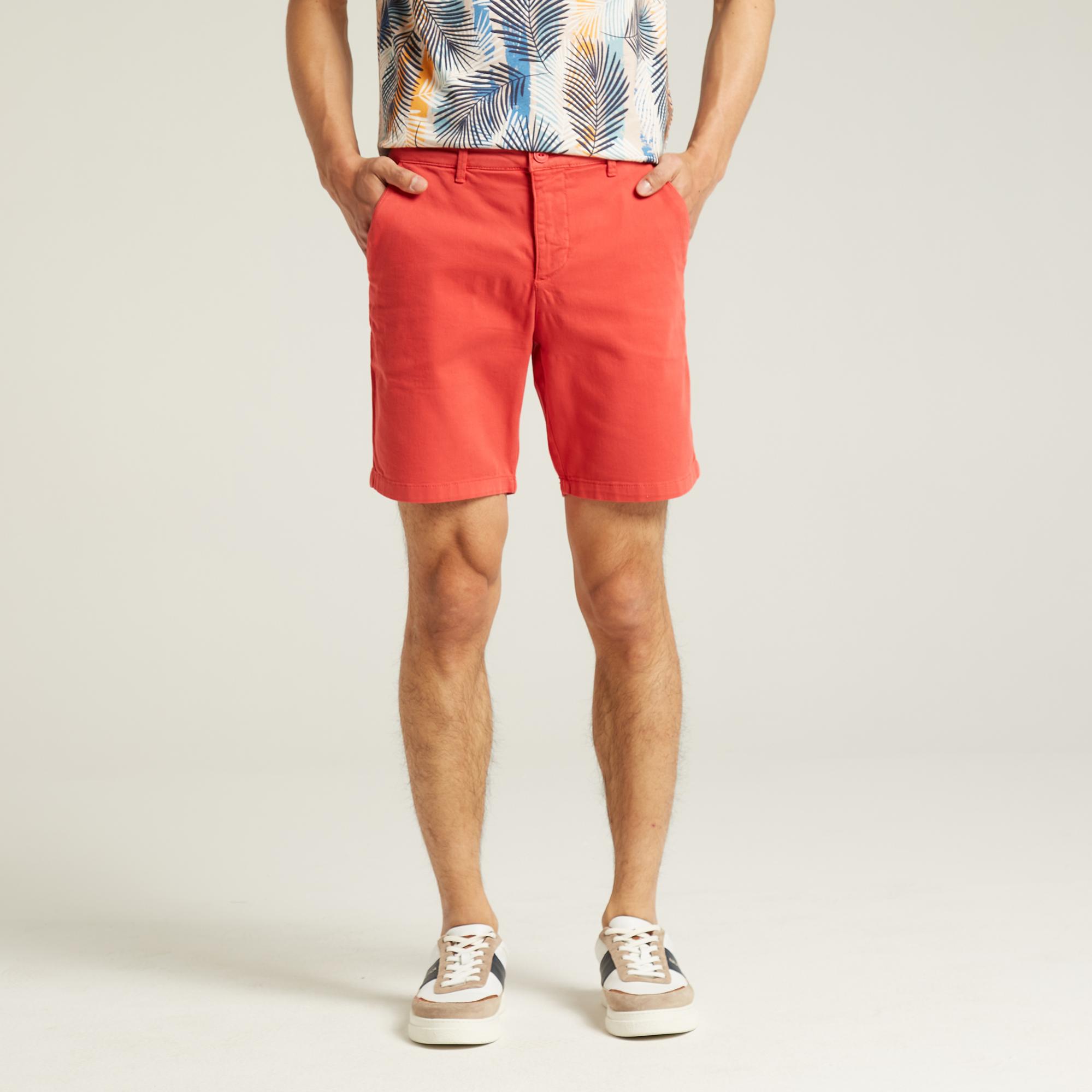 Nautica Erkek Kırmızı Slim Fit Bermuda Şort