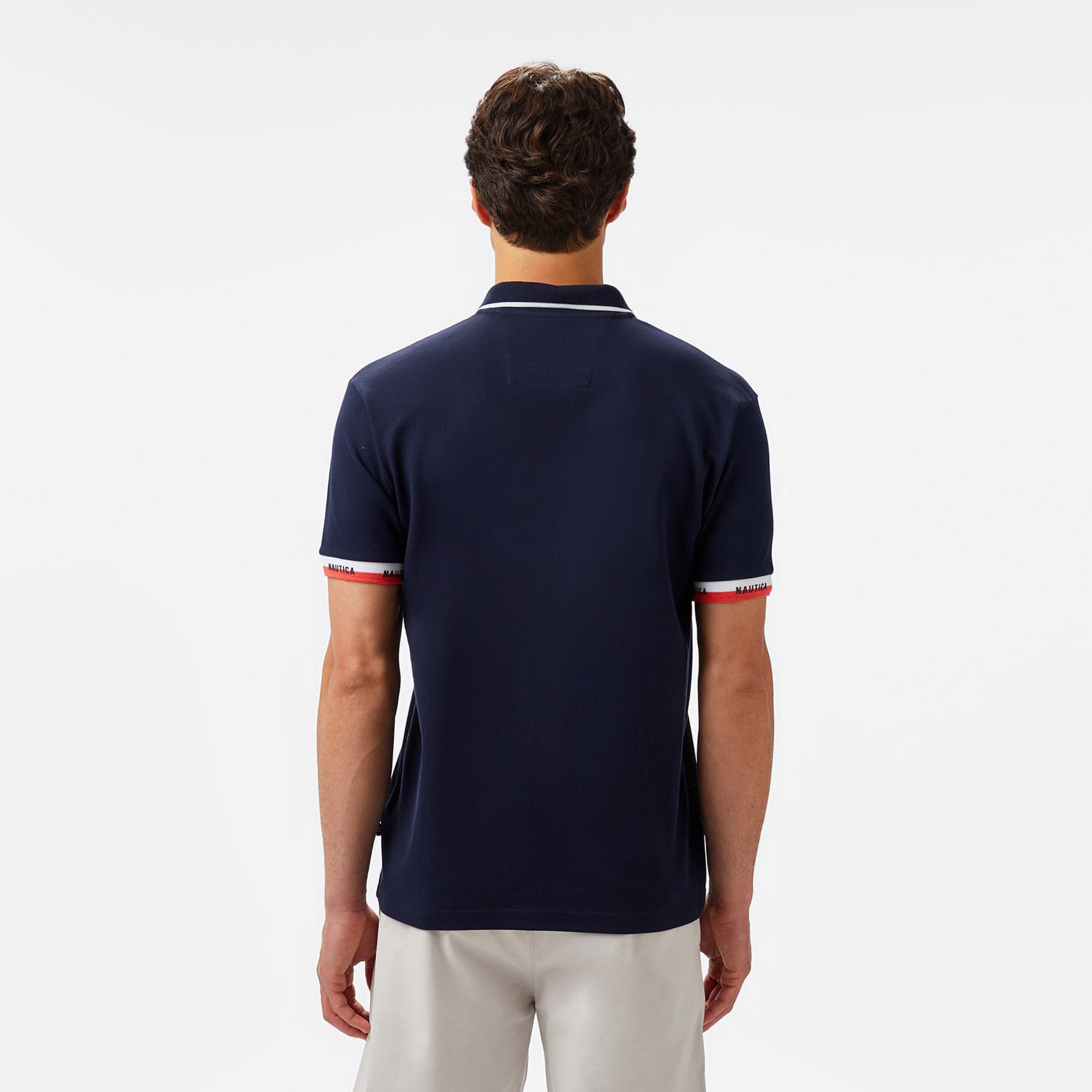 Nautica Erkek Lacivert Classic Fit Polo Yaka T-Shirt