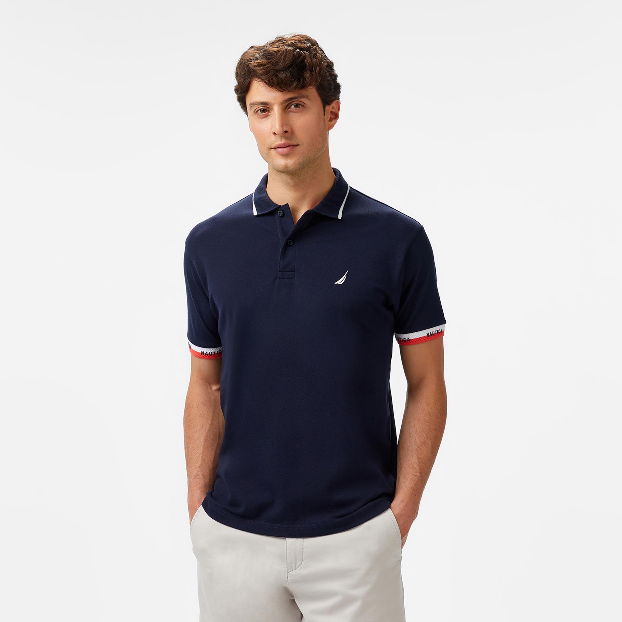 Nautica Erkek Lacivert Classic Fit Polo Yaka T-Shirt